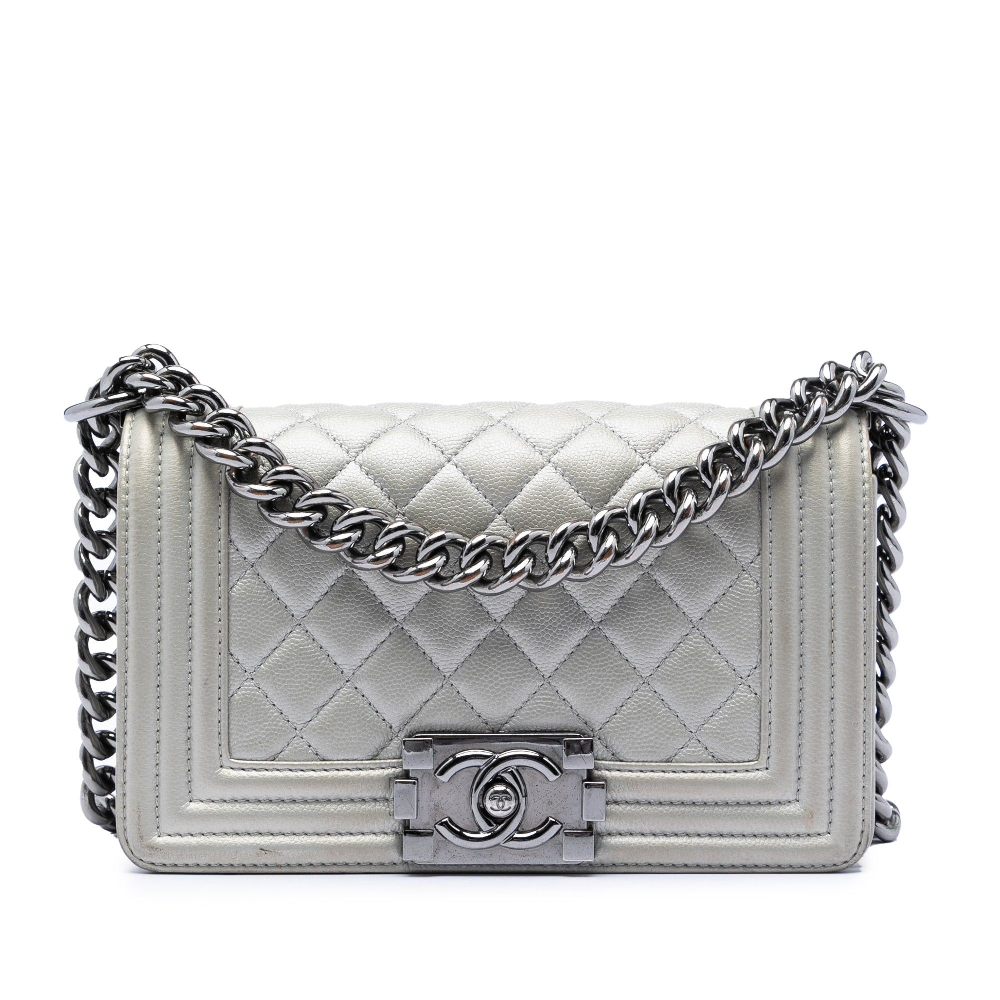 Chanel Small Quilted Metallic Caviar Boy Flap Size ONE SIZE - 1 Thumbnail