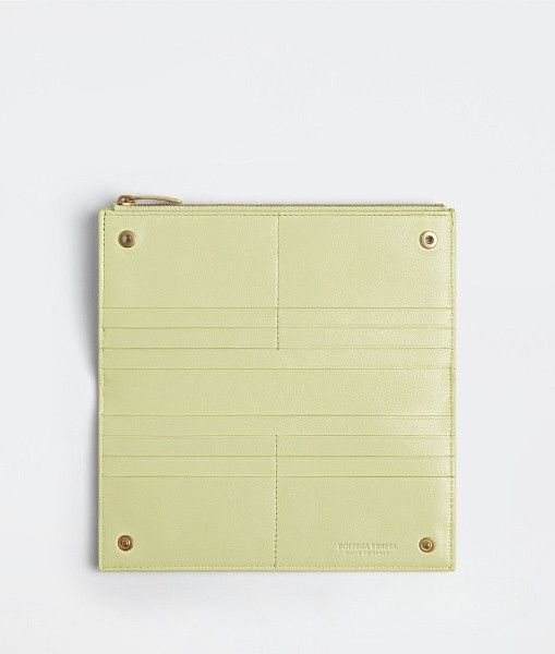 Bottega Veneta o1n1vont1224 Size: OS / Large Bi-Fold Zip Wallet Yellow Size ONE SIZE - 2 Thumbnail