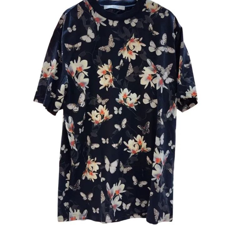 Givenchy Givenchy Floral Butterfly Print Short-Sleeve T-Shirt Size US S / EU 44-46 / 1 - 1 Thumbnail