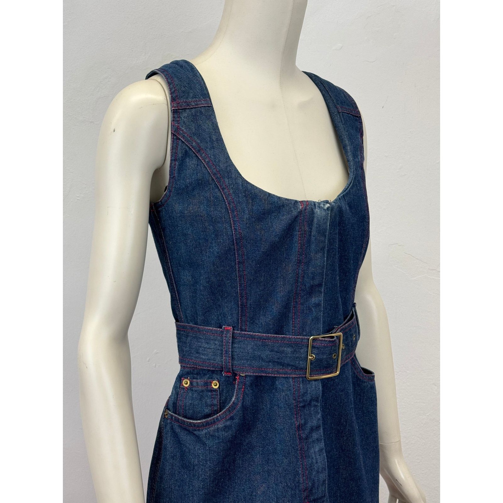 Vivienne Westwood S/S1992 Vivienne Westwood denim dress with corset Size M / US 6-8 / IT 42-44 - 2 Thumbnail