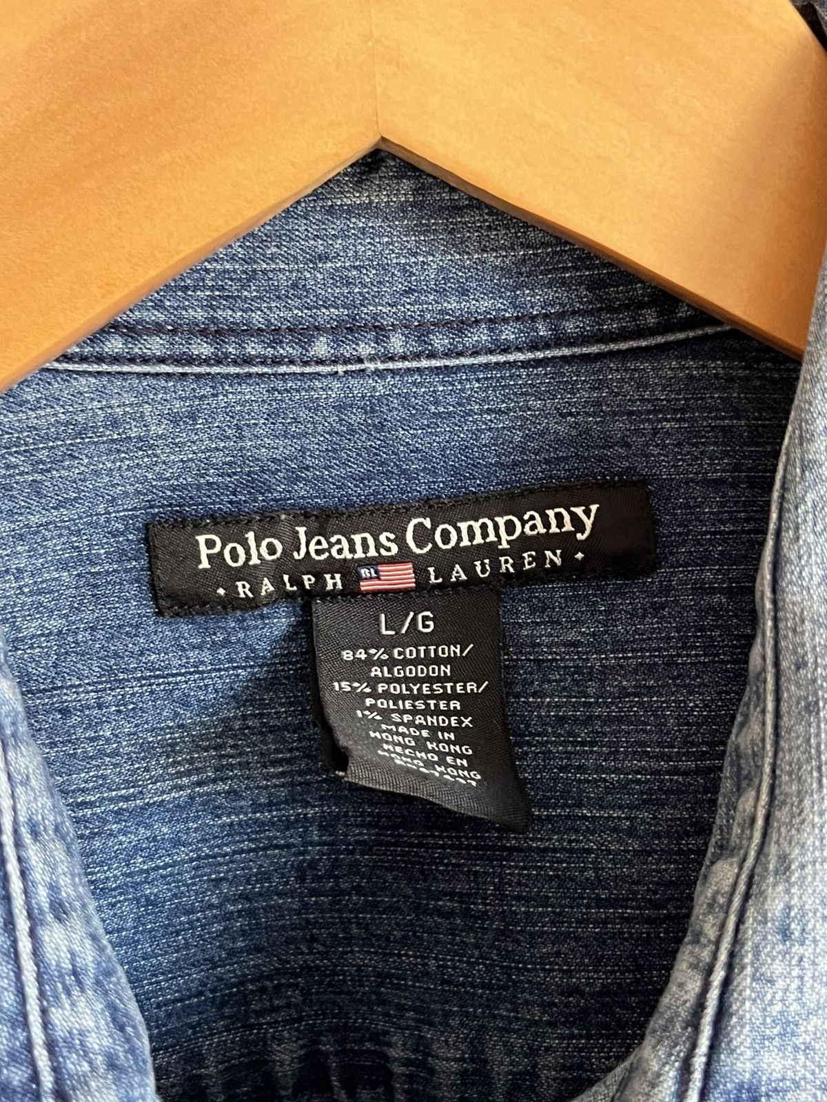 Polo Ralph Lauren × Vintage Vintage 00’s Polo Ralph Lauren Jeans Company Shirt Size L / US 10 / IT 46 - 4 Thumbnail