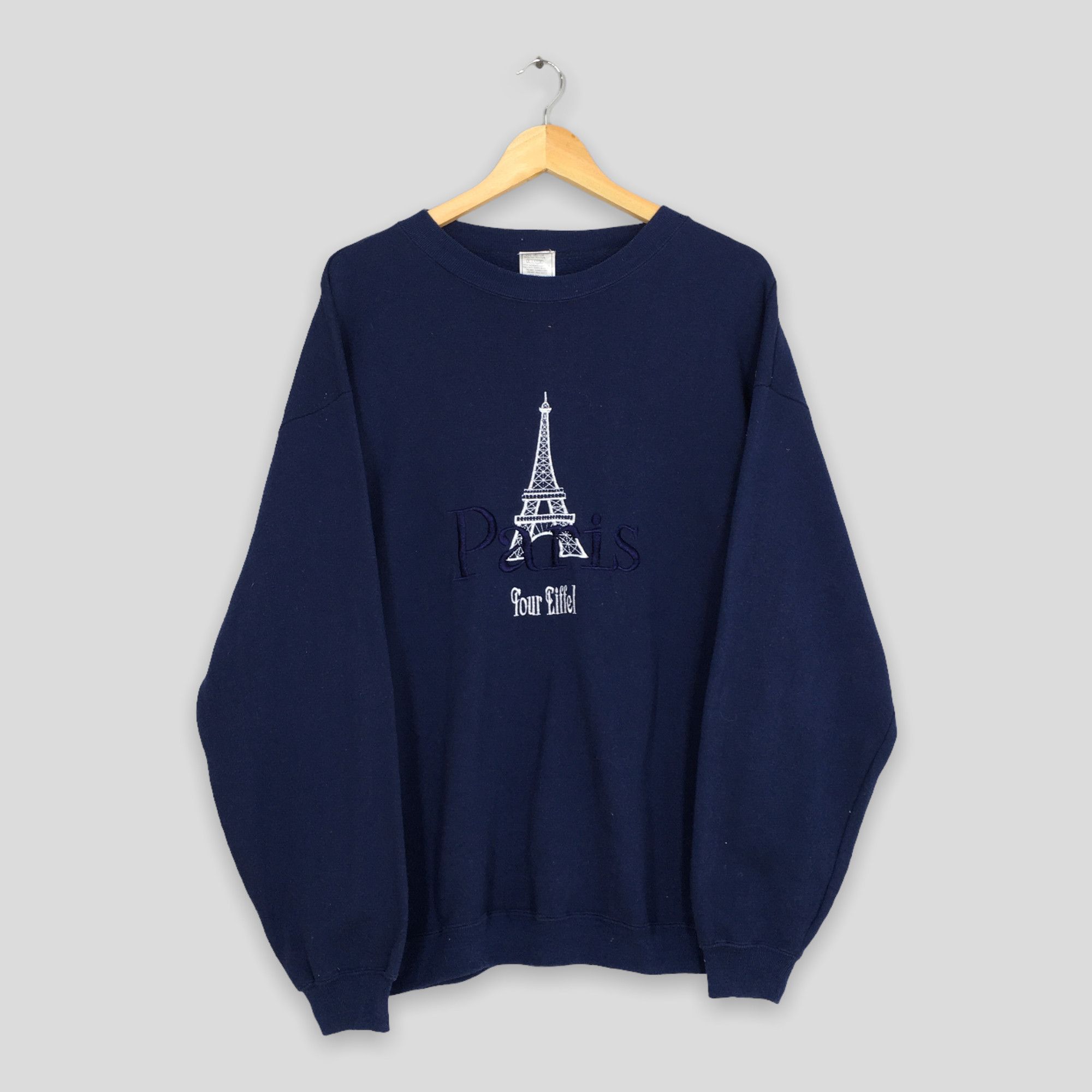 Vintage Vintage Paris France Eiffel Tower Sweatshirts XLarge Size US XL / EU 56 / 4 - 1 Thumbnail