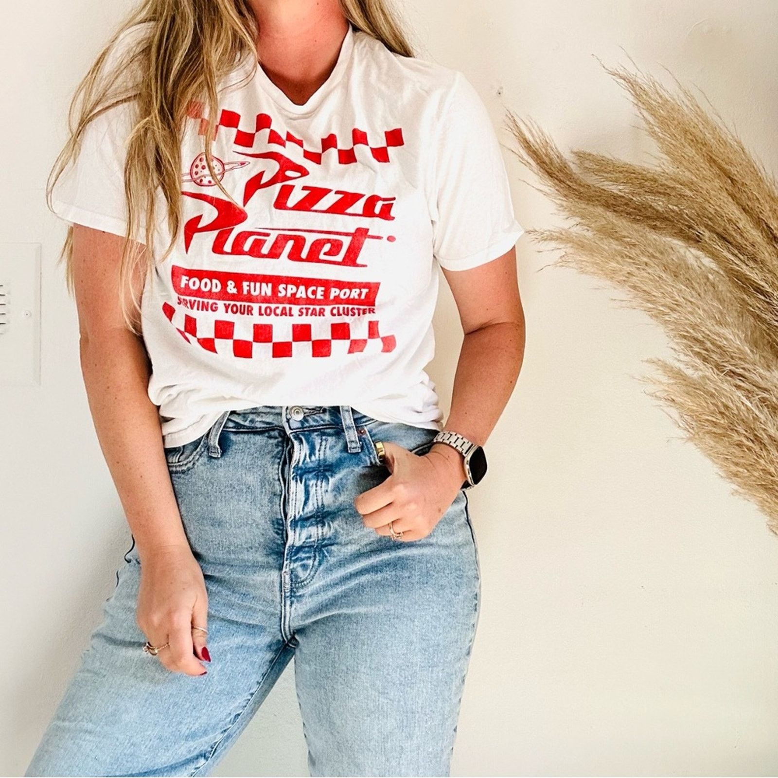 Disney DISNEYLAND Disney White Red Toy Story Pizza Port Tee Shirt Size M / US 6-8 / IT 42-44 - 6 Thumbnail