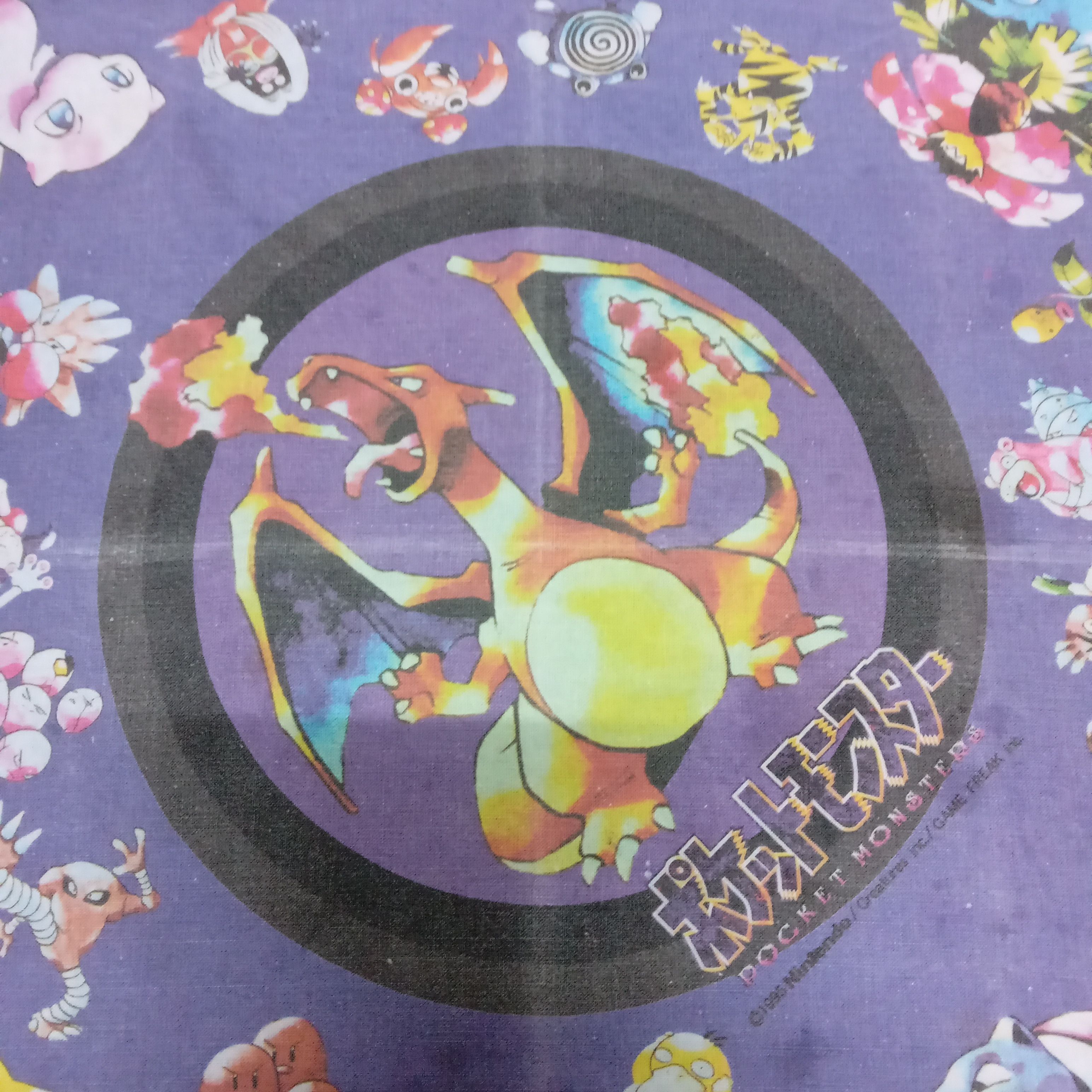 Anime Rare vintage 90s Pokemon Handkerchief Bandana OG Akira Size ONE SIZE - 4 Thumbnail