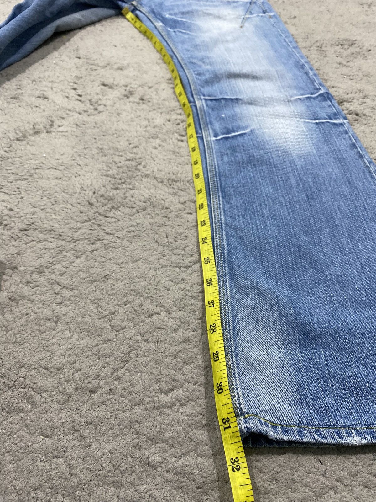 If Six Was Nine Nicole Club For Men Flared Studded Punk Style Jeans Denim Size US 34 / EU 50 - 21 Thumbnail