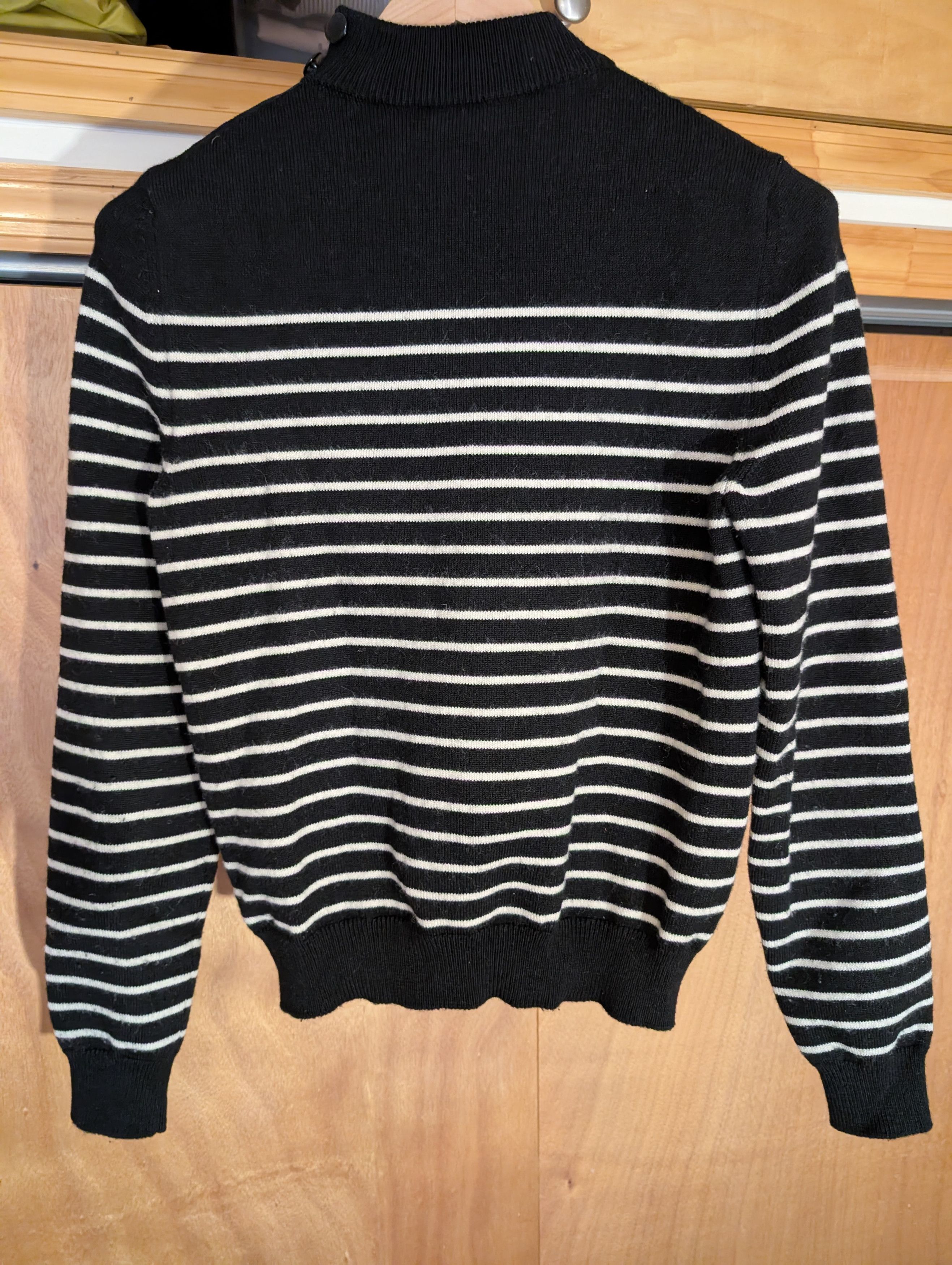 Celine Celine Striped Fisherman Sweater with Shoulder Buttons Size US XS / EU 42 / 0 - 2 Thumbnail