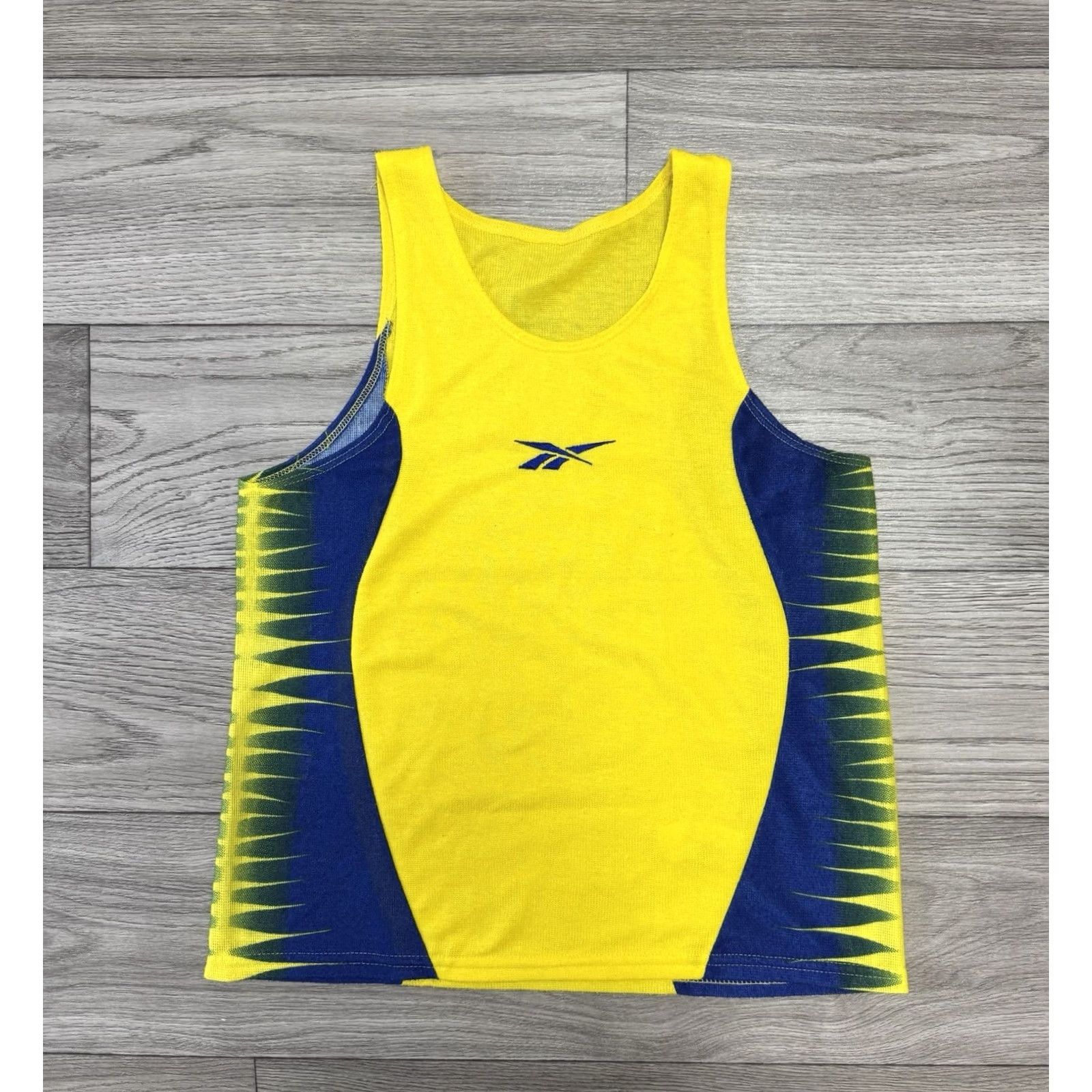 Reebok VINTAGE Reebok Tank Unisex Adults Running Jersey 80s M Yellow Size US M / EU 48-50 / 2 - 2 Thumbnail