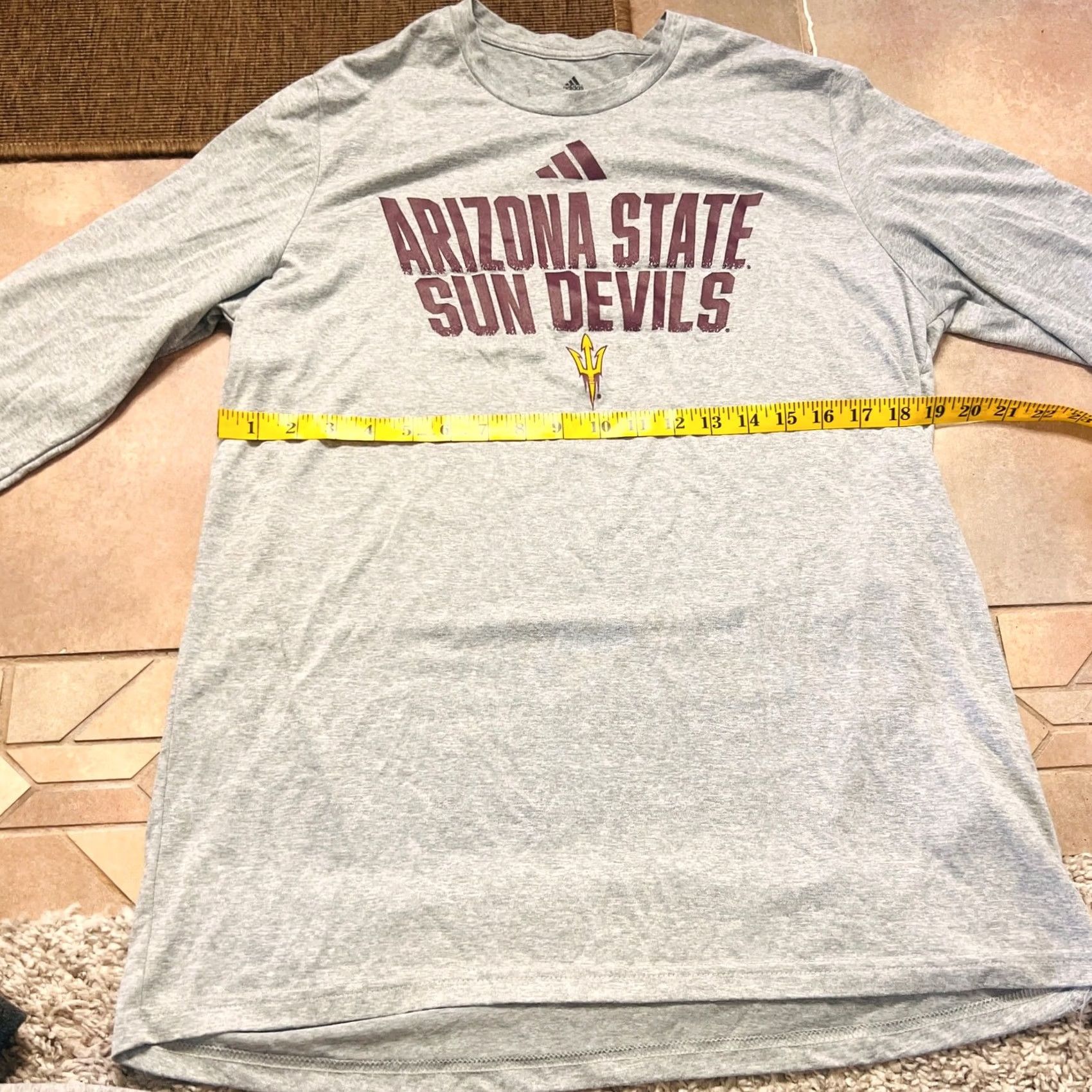 Adidas VINTAGE Adidas ASU Arizona State Sun Devils Football Gray Long Sleeve L Women Size L / US 10 / IT 46 - 2 Thumbnail