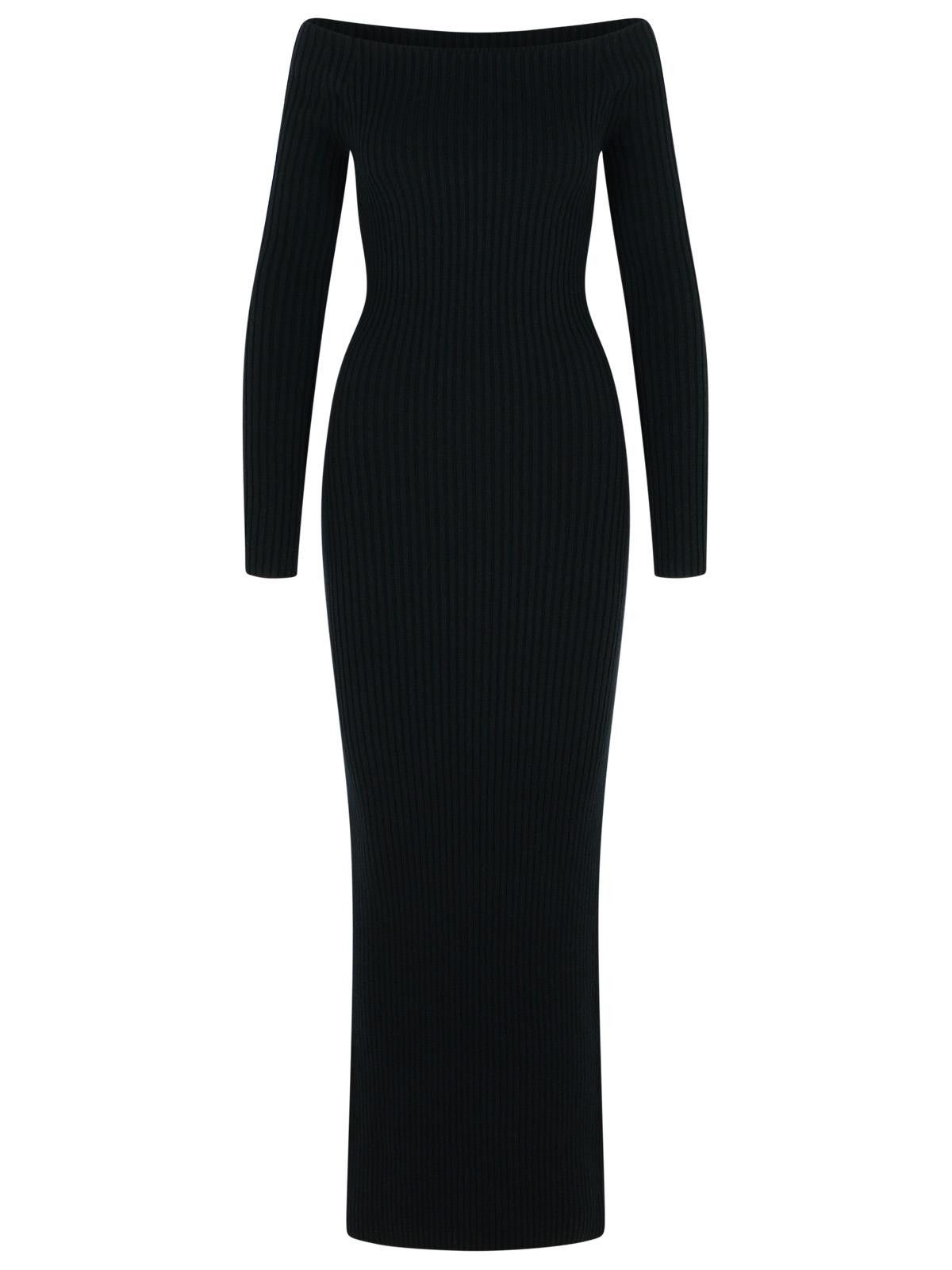 Max Mara MAX MARA 'Arnes 1234' Sheath Dress In Black Wool And Cachemire Size M / US 6-8 / IT 42-44 - 1 Thumbnail