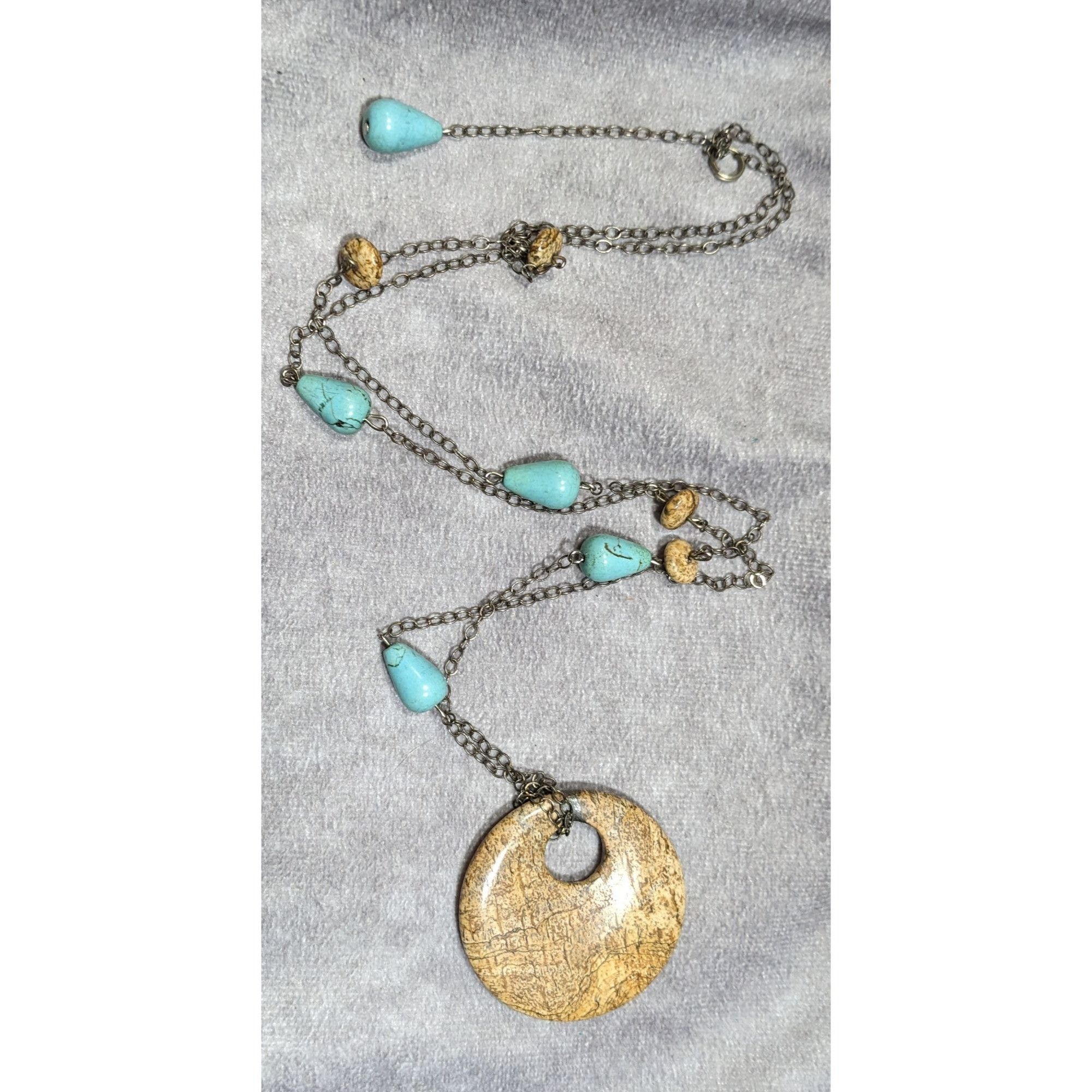Other Bohemian Turquoise And Jasper Beaded Pendant Necklace Size ONE SIZE - 8 Thumbnail