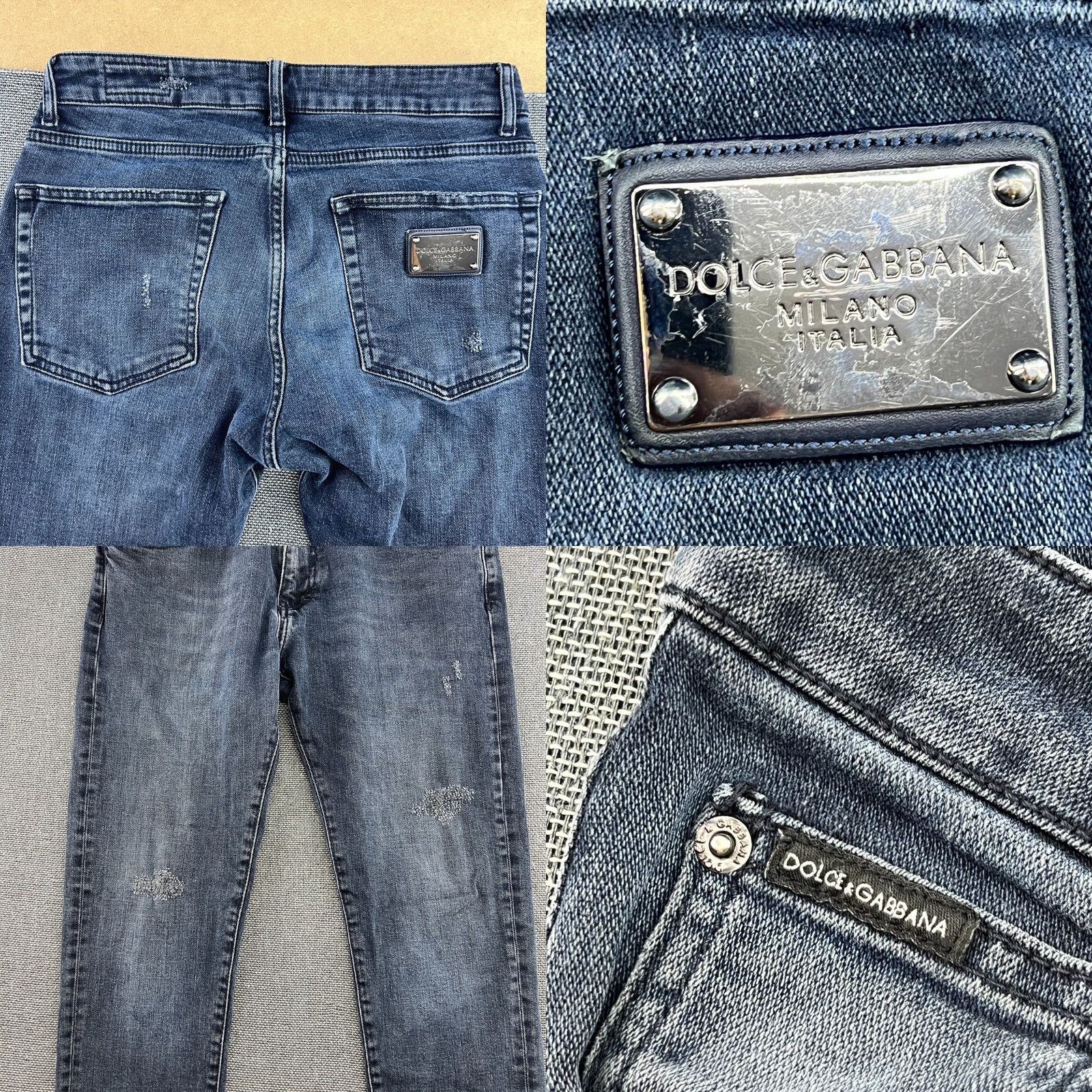 Dolce & Gabbana Dolce&Gabbana Jeans Womens 32x29 Blue Straight Mid Rise Denim Cotton 32 Regular Inseam 29 Vintage: No Womens Jeans Country of Origin: Italy 90s? Size 24" / US 00 / IT 34 - 9 Thumbnail