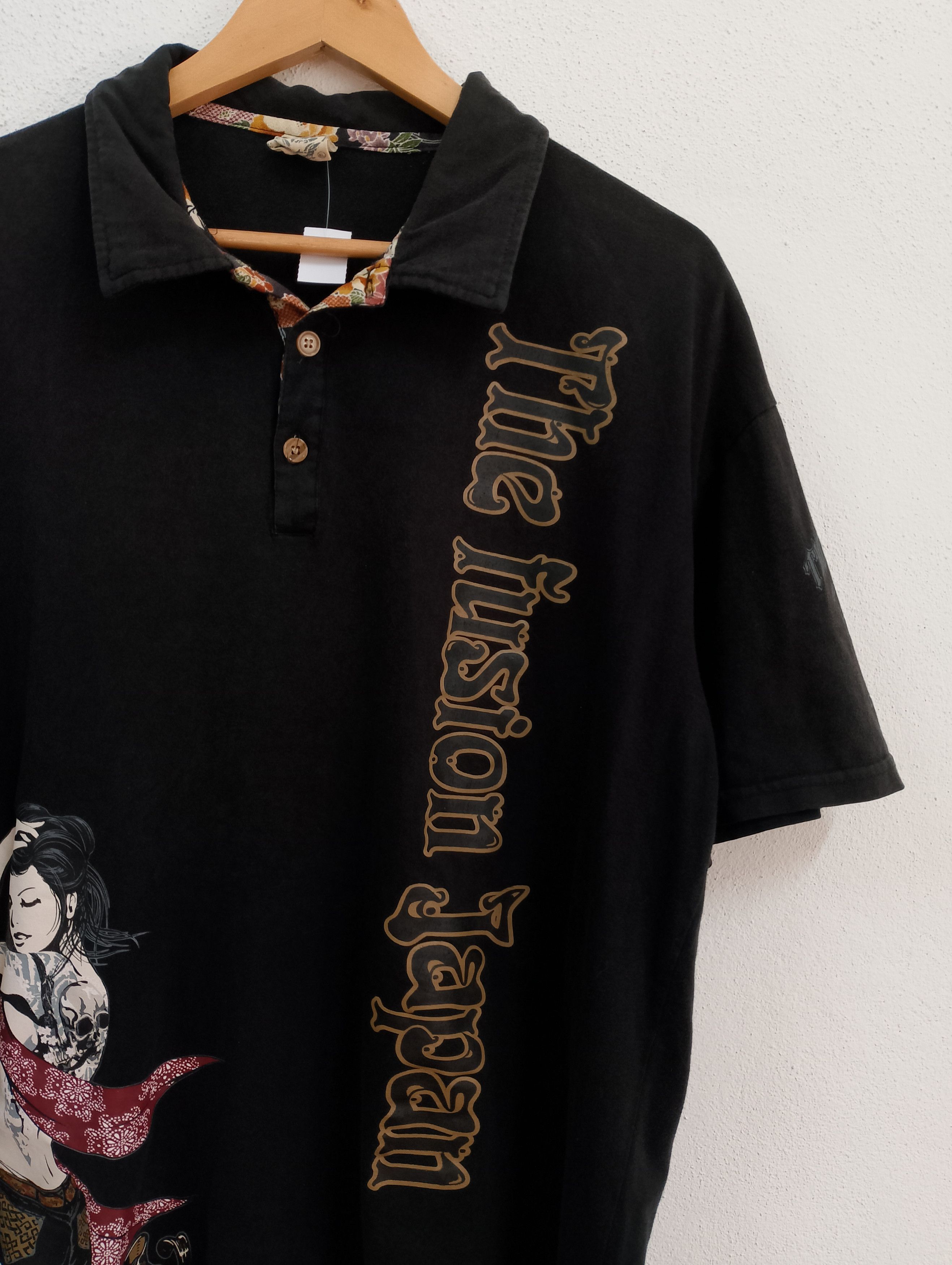 Japanese Brand Vintage Japanese Tattoo Art Polo Shirt Size US L / EU 52-54 / 3 - 6 Thumbnail