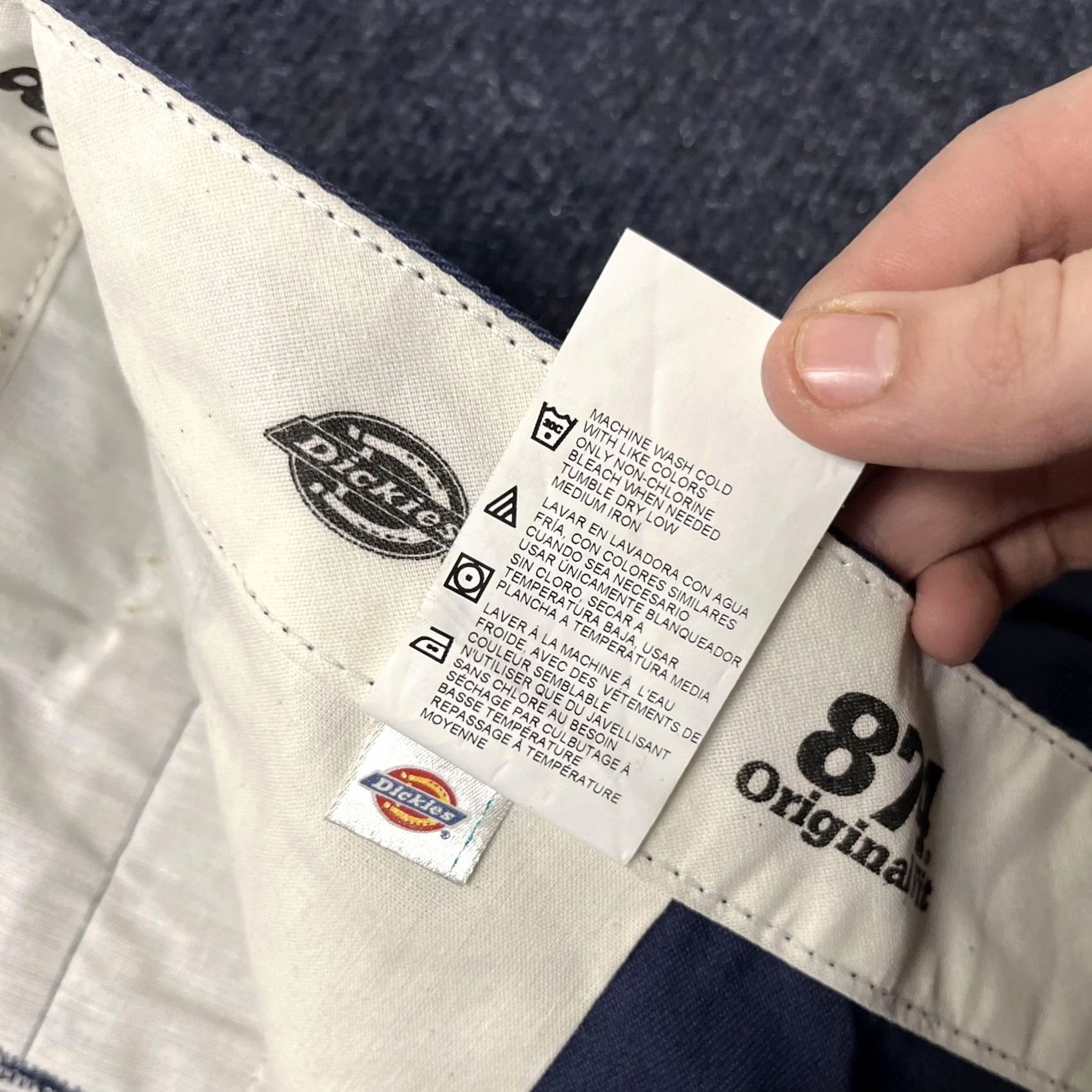 Dickies Dickies Pants Mens 44x30 Blue 874 Original Fit Work Chino Straight Leg Size US 44 / EU 60 - 3 Thumbnail