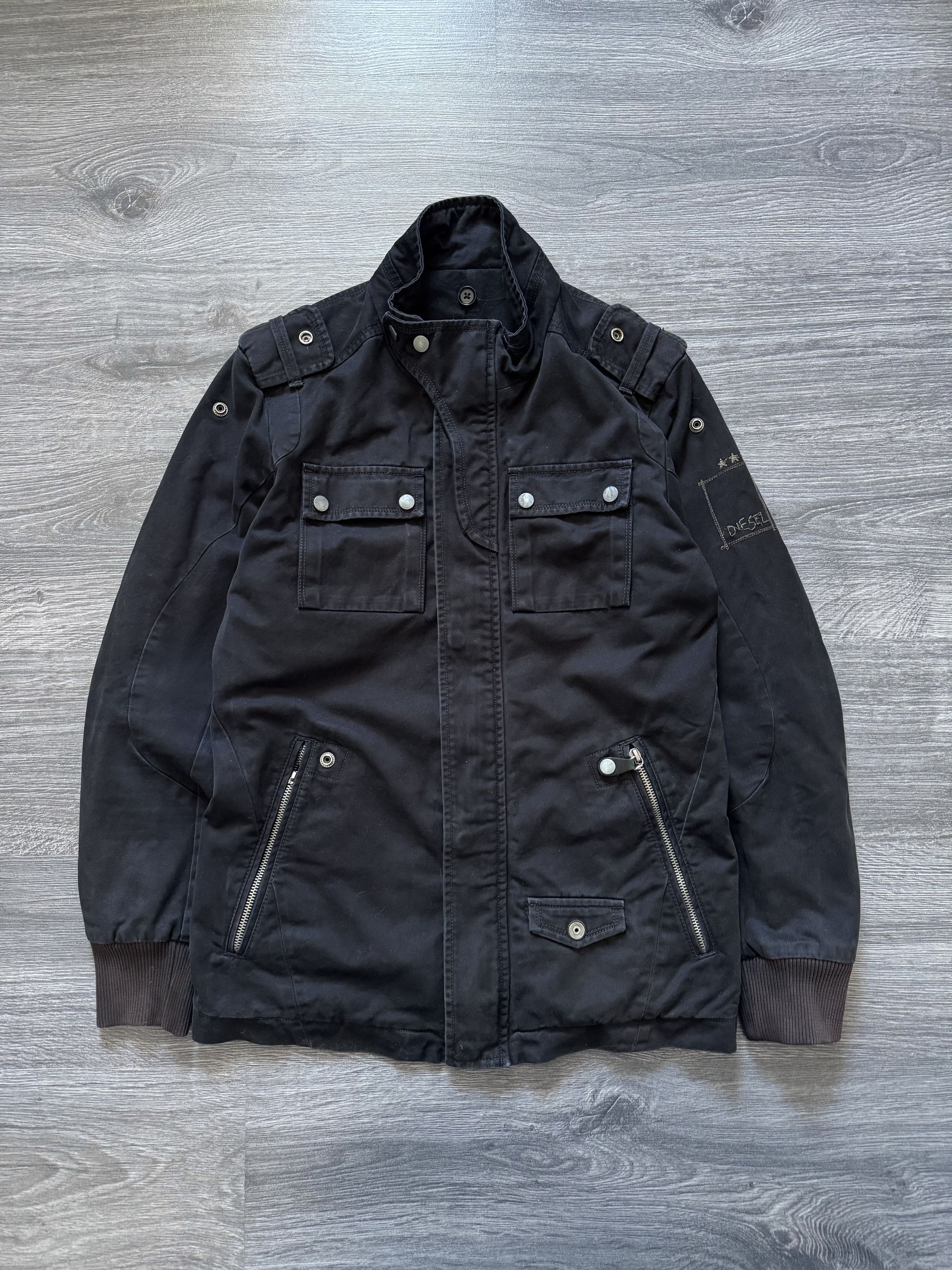 Diesel Vintage Diesel Multi Pocket Field Jacket Utility Cargo Size US M / EU 48-50 / 2 - 1 Thumbnail