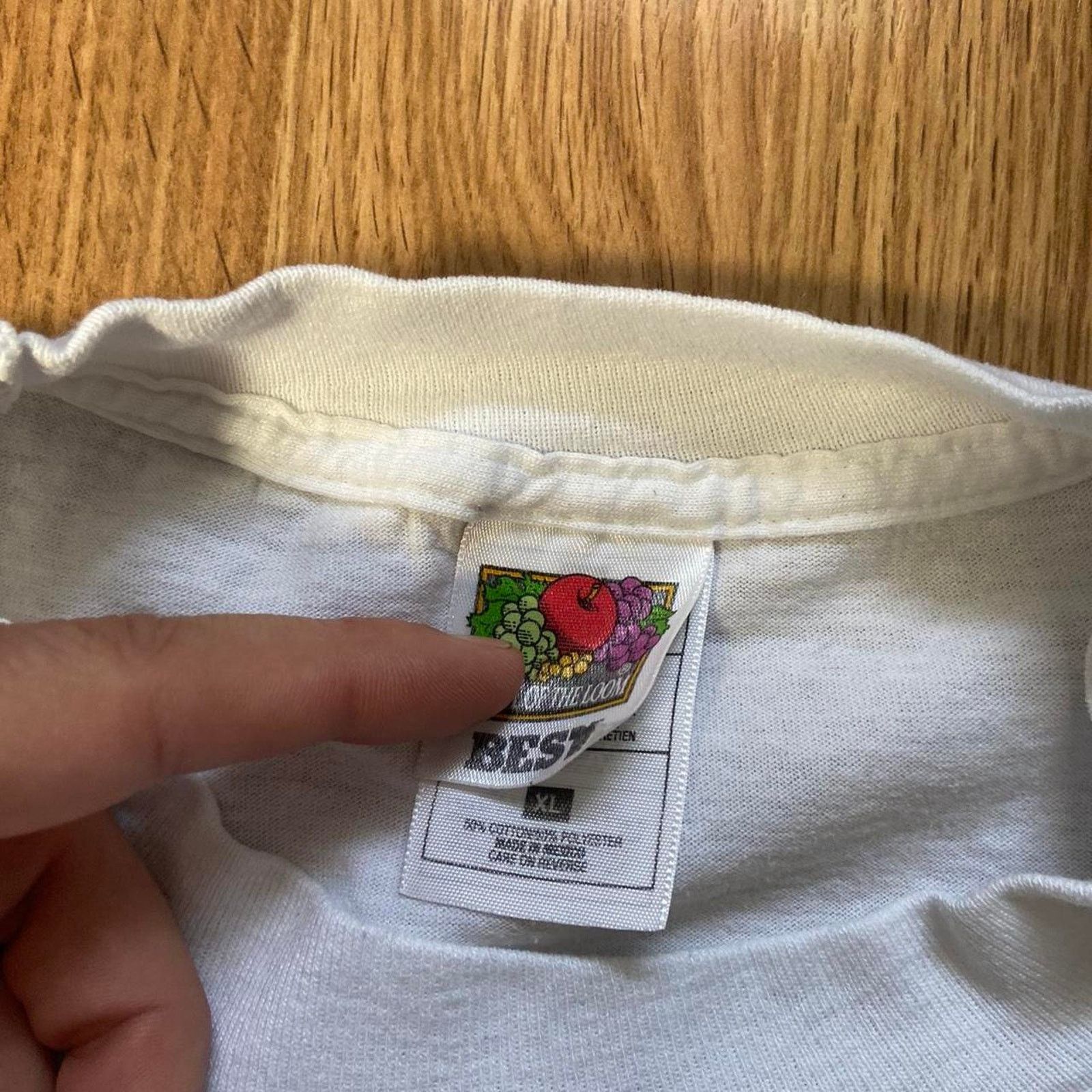 Fruit Of The Loom 90s white nebraska tee shirt Size US XL / EU 56 / 4 - 2 Thumbnail