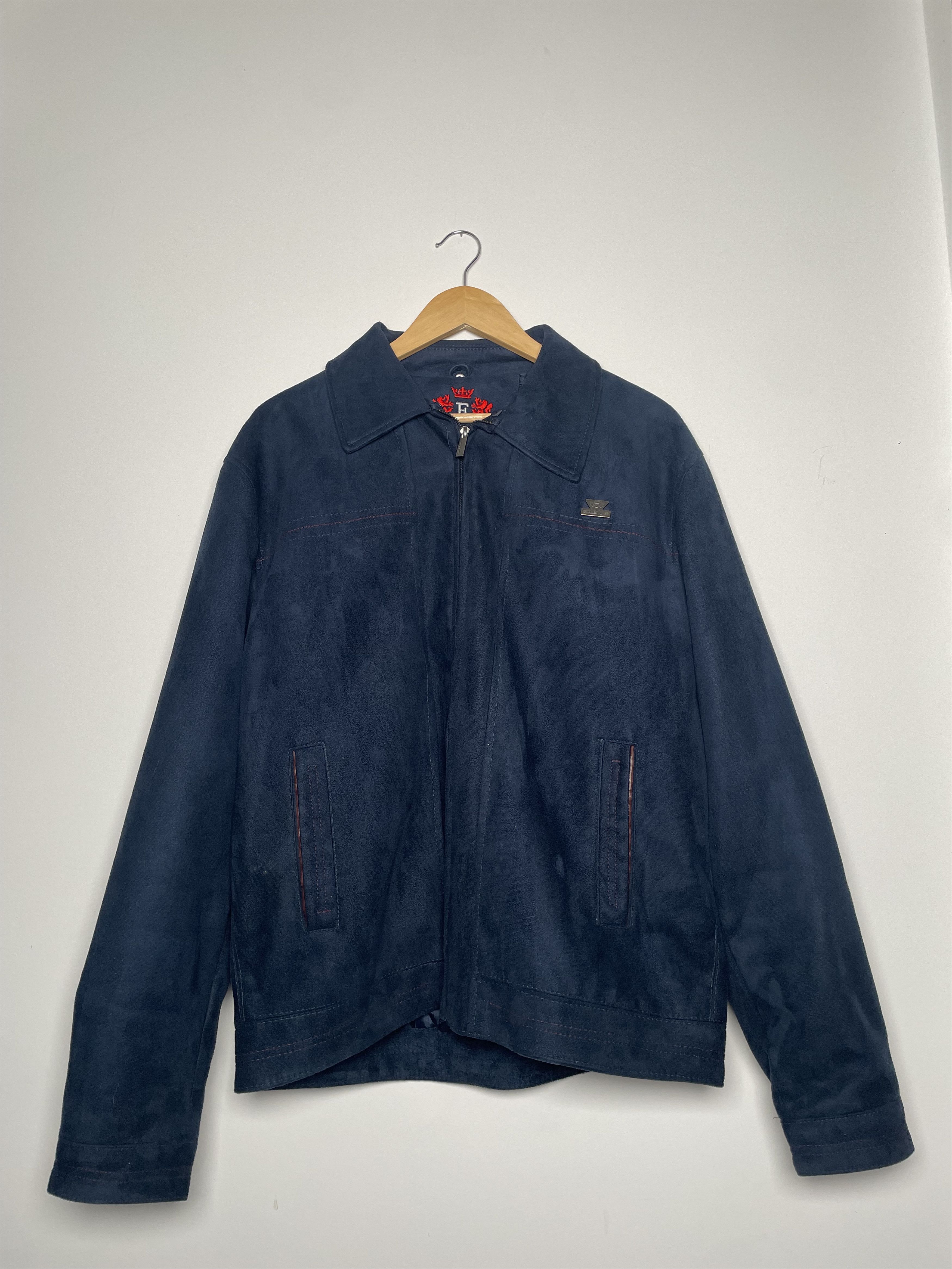 Other Emporio & Co. Italian Navy Microsuede Jacket - XL Size US XL / EU 56 / 4 - 1 Thumbnail
