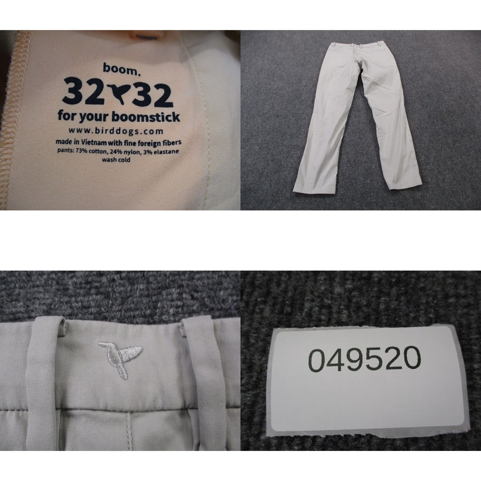 Vintage Bird Dog Pants Mens 32 X 32 Beige Chino Business Outdoor Stretch Logo Slim Straight Pocket Pants Mens Beige Bird Dog Chino Outdoor Work 32 Inseam Size US 32 / EU 48 - 8 Thumbnail