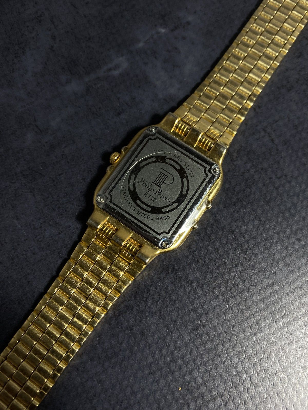 Vintage Philip Persio Gold Watch – Vintage Elegance Japanese Brand Size ONE SIZE - 13 Thumbnail