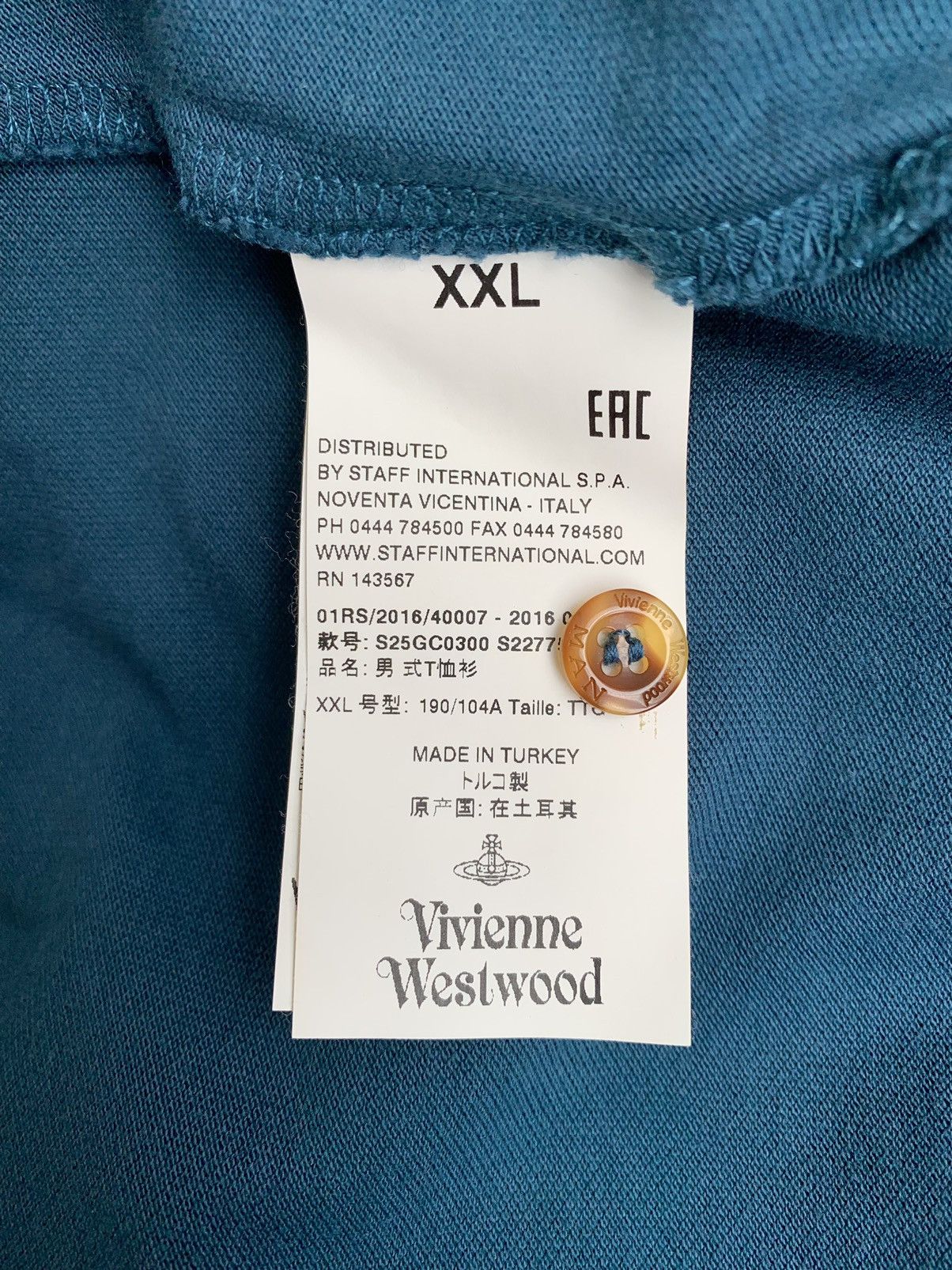 Vivienne Westwood Vivienne Westwood Mens Polo Shirt Size L Size US L / EU 52-54 / 3 - 6 Thumbnail