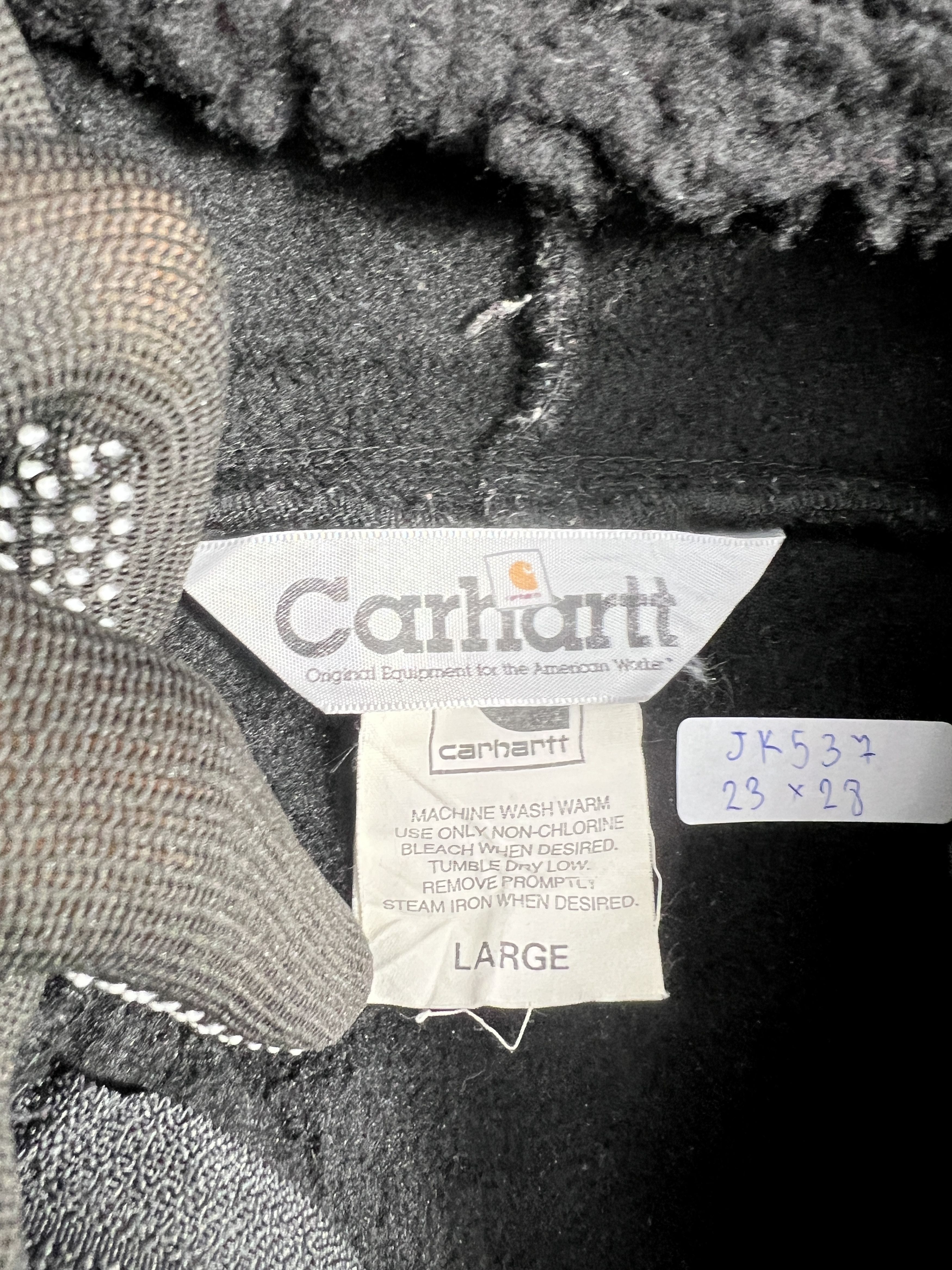 Carhartt Carhartt Zipped Hoodie Sherpa Wool Lined Jacket (L) JK537 Size US L / EU 52-54 / 3 - 3 Thumbnail