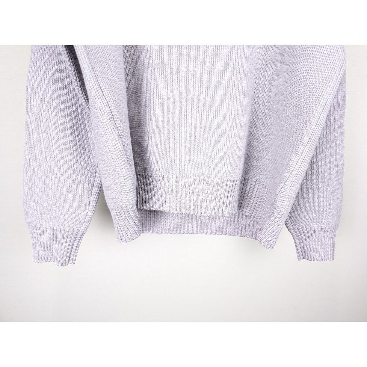 Bottega Veneta o1rshd1 MW Dry Wool Rib CN Sweater in Lilac Size US L / EU 52-54 / 3 - 11 Thumbnail