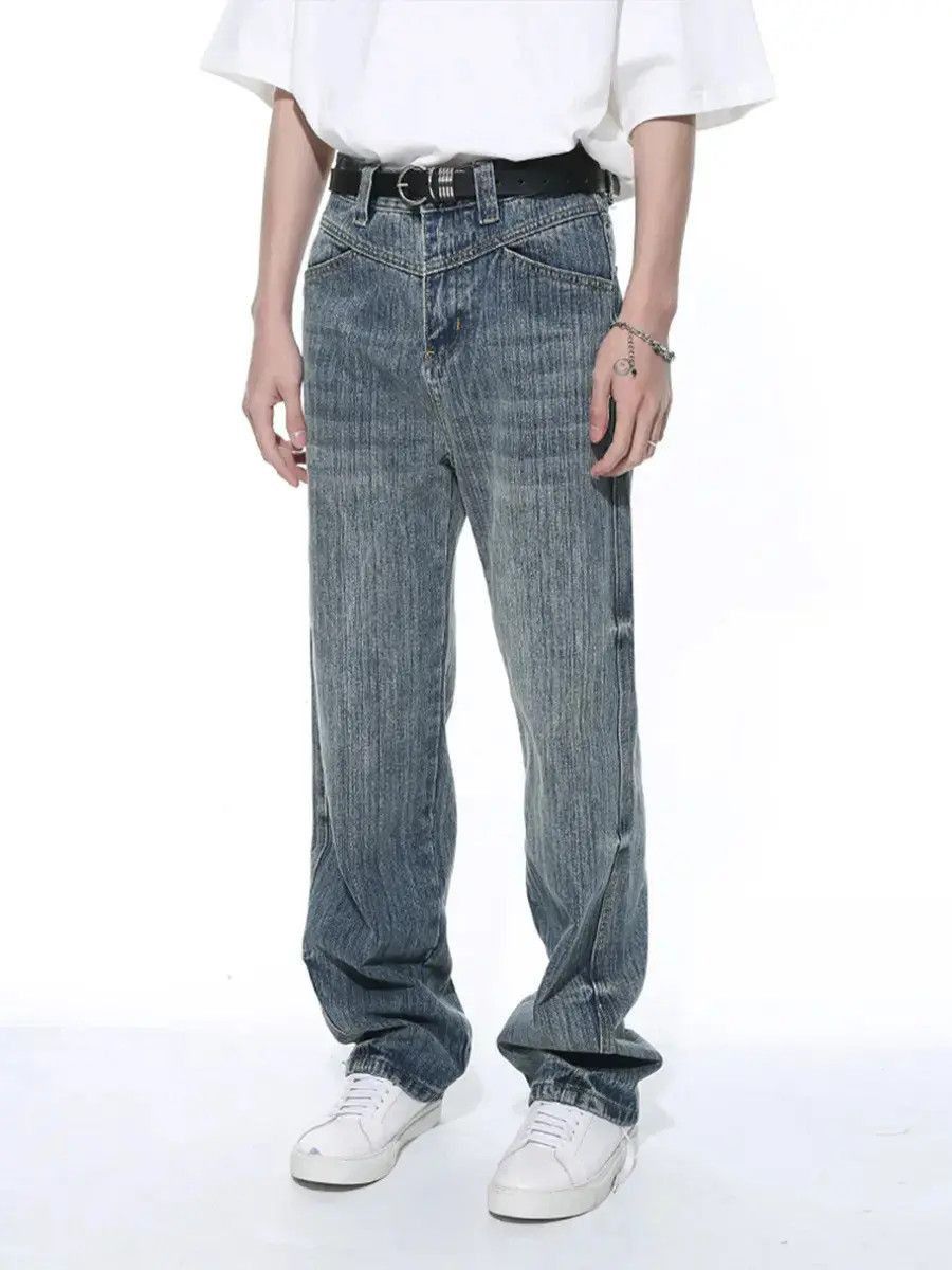 Japanese Brand Retro loose high street casual jeans Size US 32 / EU 48 - 4 Thumbnail