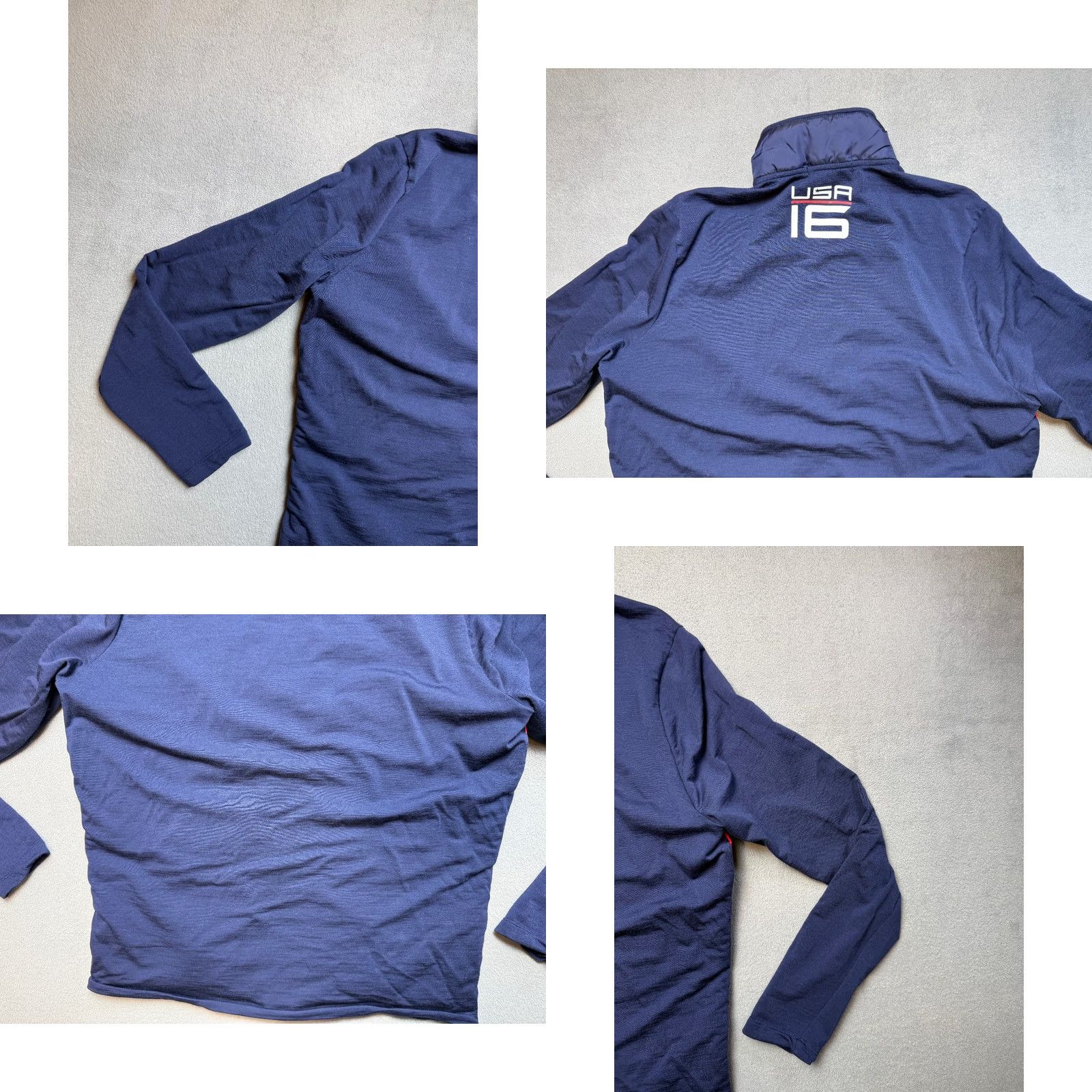 Ralph Lauren Ralph Lauren RLX Jacket Mens L Ryder Cup 2016 USA Blue Wool/Polyester Jacket Men Large Blue Ryder Cup 2016 Mens Size US L / EU 52-54 / 3 - 9 Thumbnail