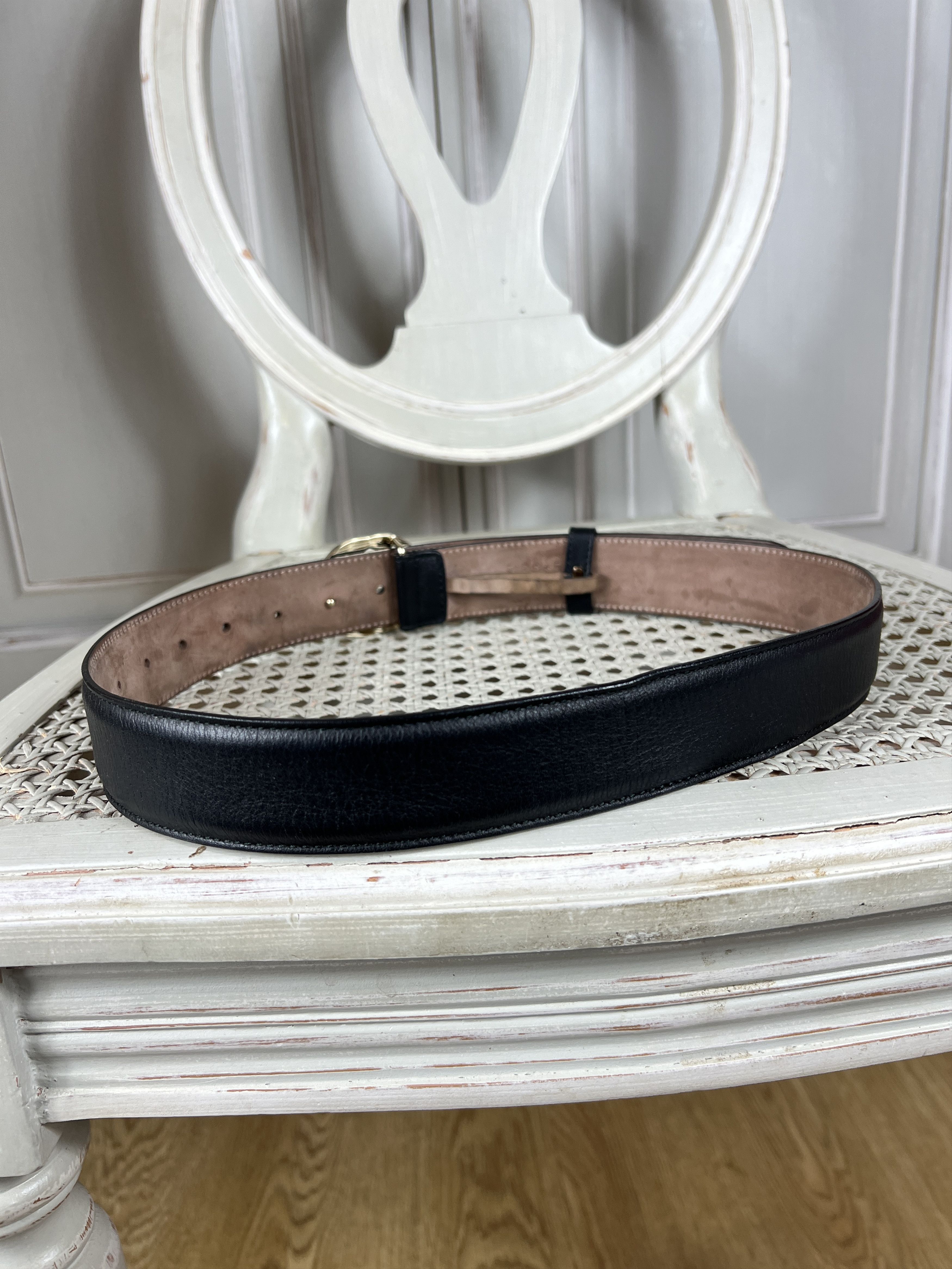 Gucci GUCCI GG LOGO LEATHER BELT Size ONE SIZE - 5 Thumbnail
