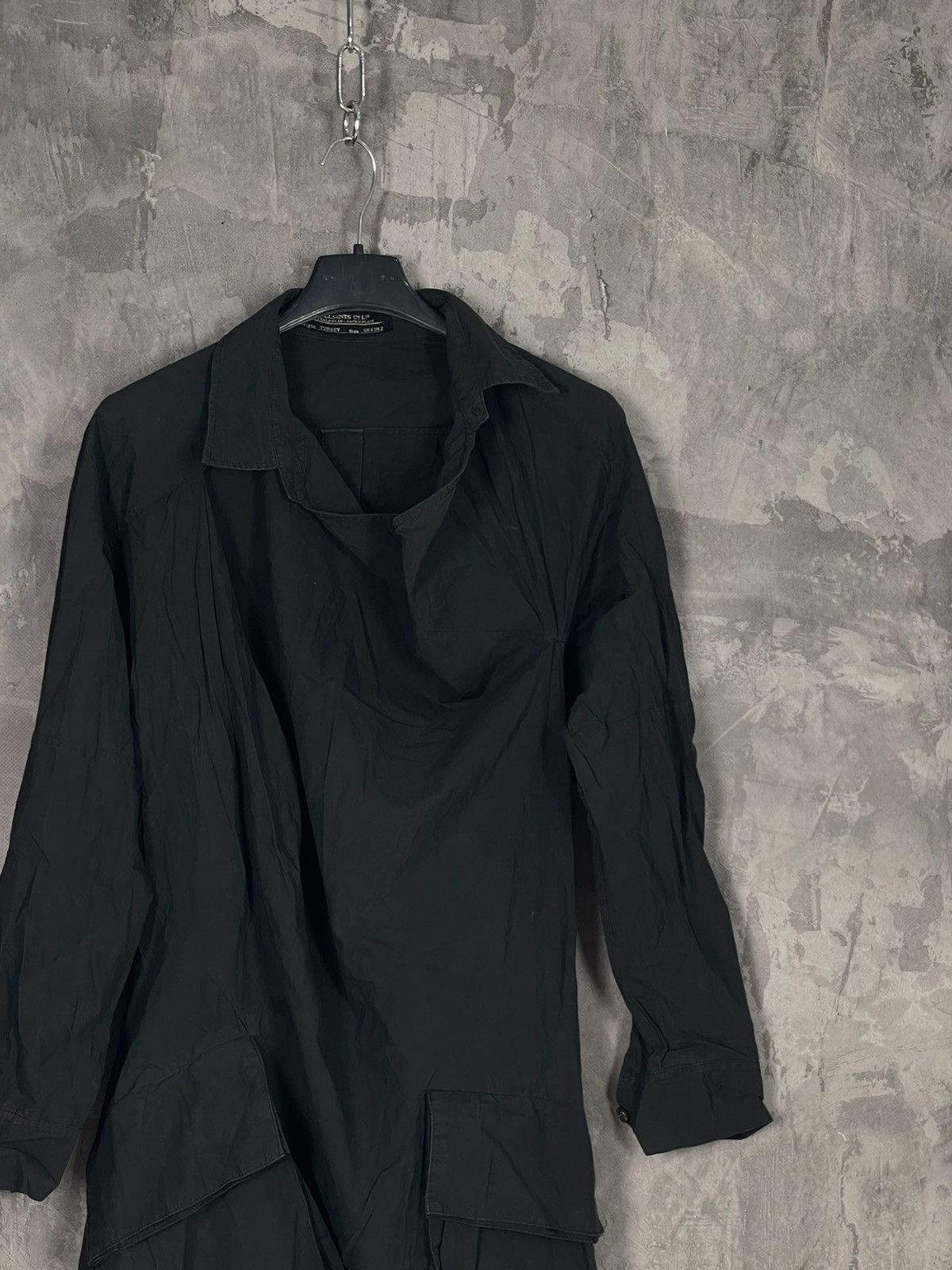 Allsaints × Vintage Black Opium Gothic Style Y2K Cargo Long Sleeve Shirt Size XS / US 0-2 / IT 36-38 - 4 Thumbnail