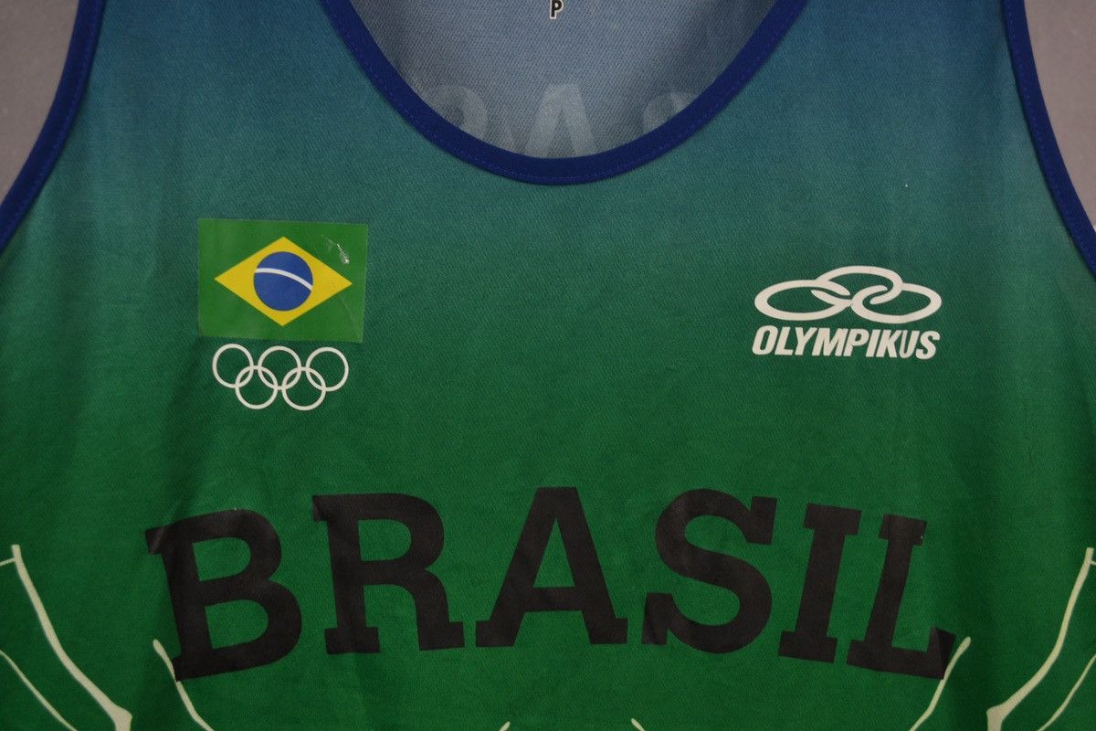 USA Olympics BRASIL Olympic Games running jersey tank top sleeveless Size US M / EU 48-50 / 2 - 5 Thumbnail