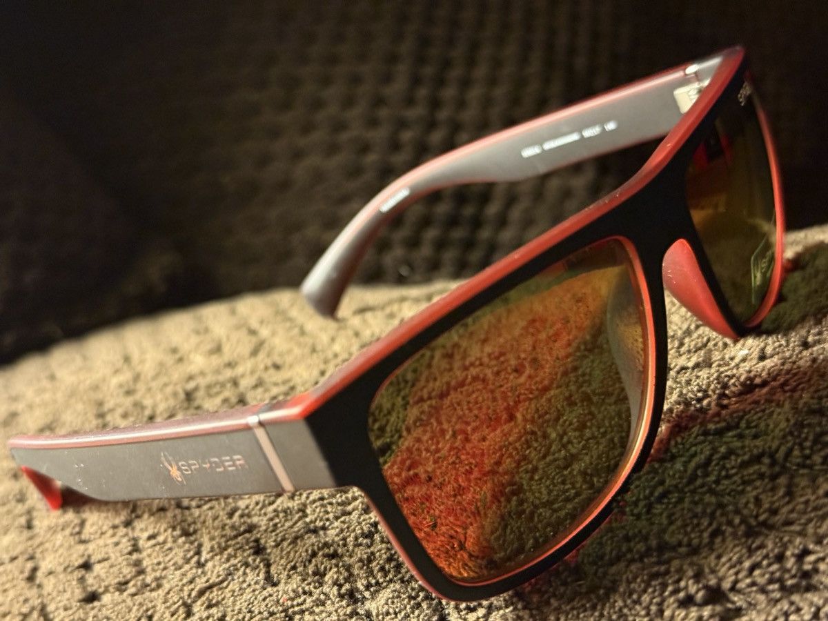 Spyder Spyder “Black Diamond” Polarized red mirror tint NEW! sp6014 Size 46 - 19 Thumbnail