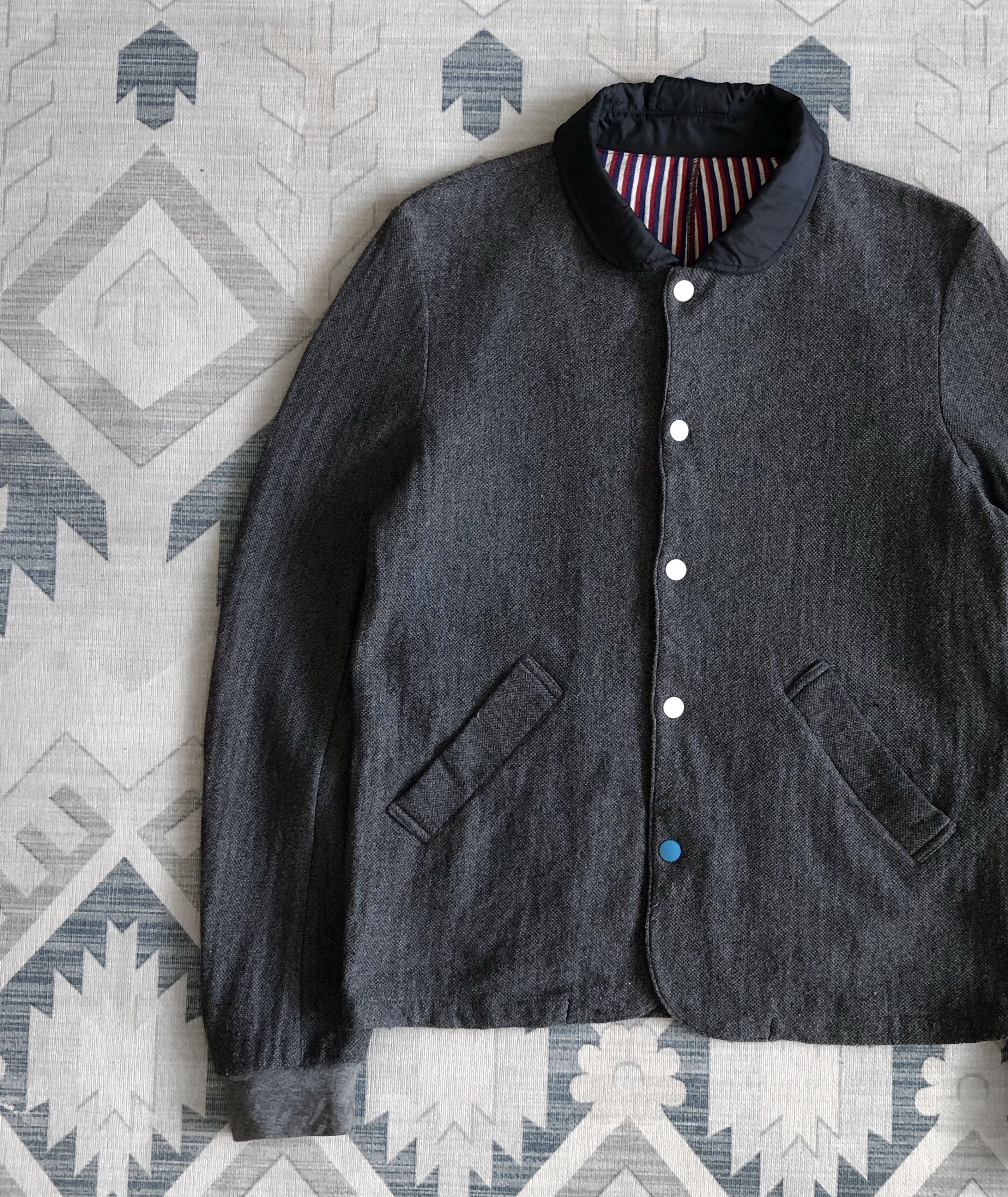 Frapbois × Issey Miyake AW11 FRAPBOIS ISSEY MIYAKE BUTTONBACK COLLAR JACKET Size M / US 6-8 / IT 42-44 - 5 Thumbnail