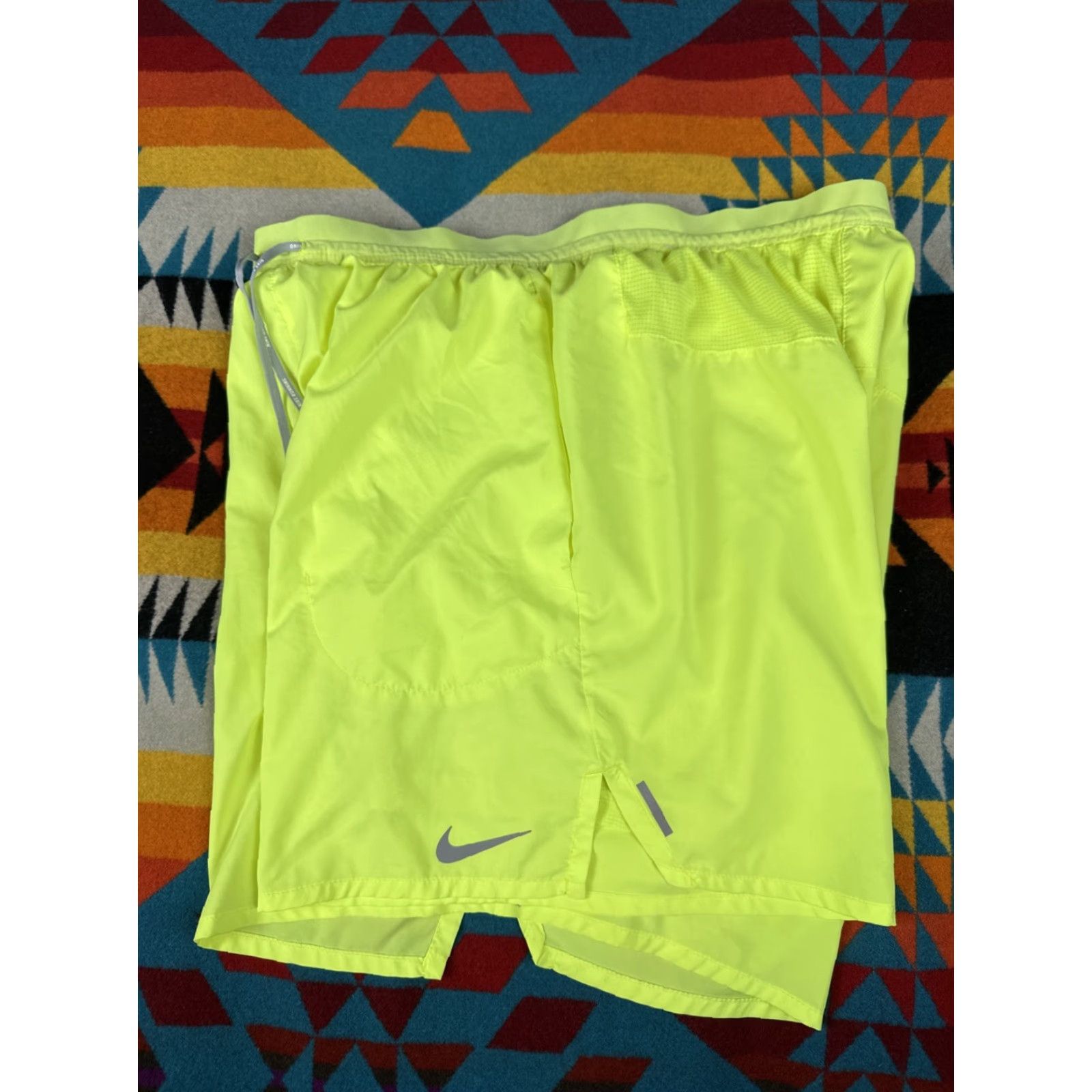 Nike Nike Flex Stride Running Shorts Lined Volt Neon Yellow Sz XL Mens 5” Size US 36 / EU 52 - 3 Thumbnail
