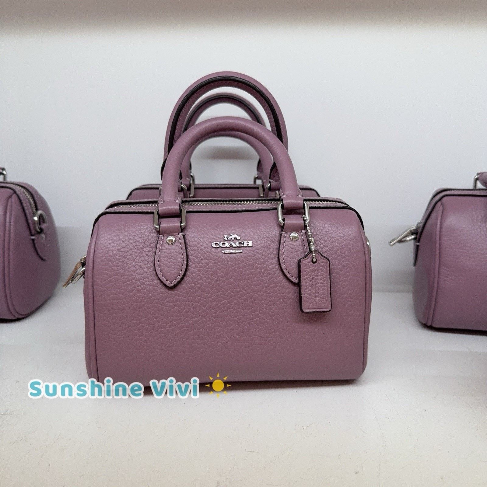 Coach NWT Coach Mini Rowan Crossbody/Satchel Leather CW328 Jasmine Size ONE SIZE - 1 Thumbnail