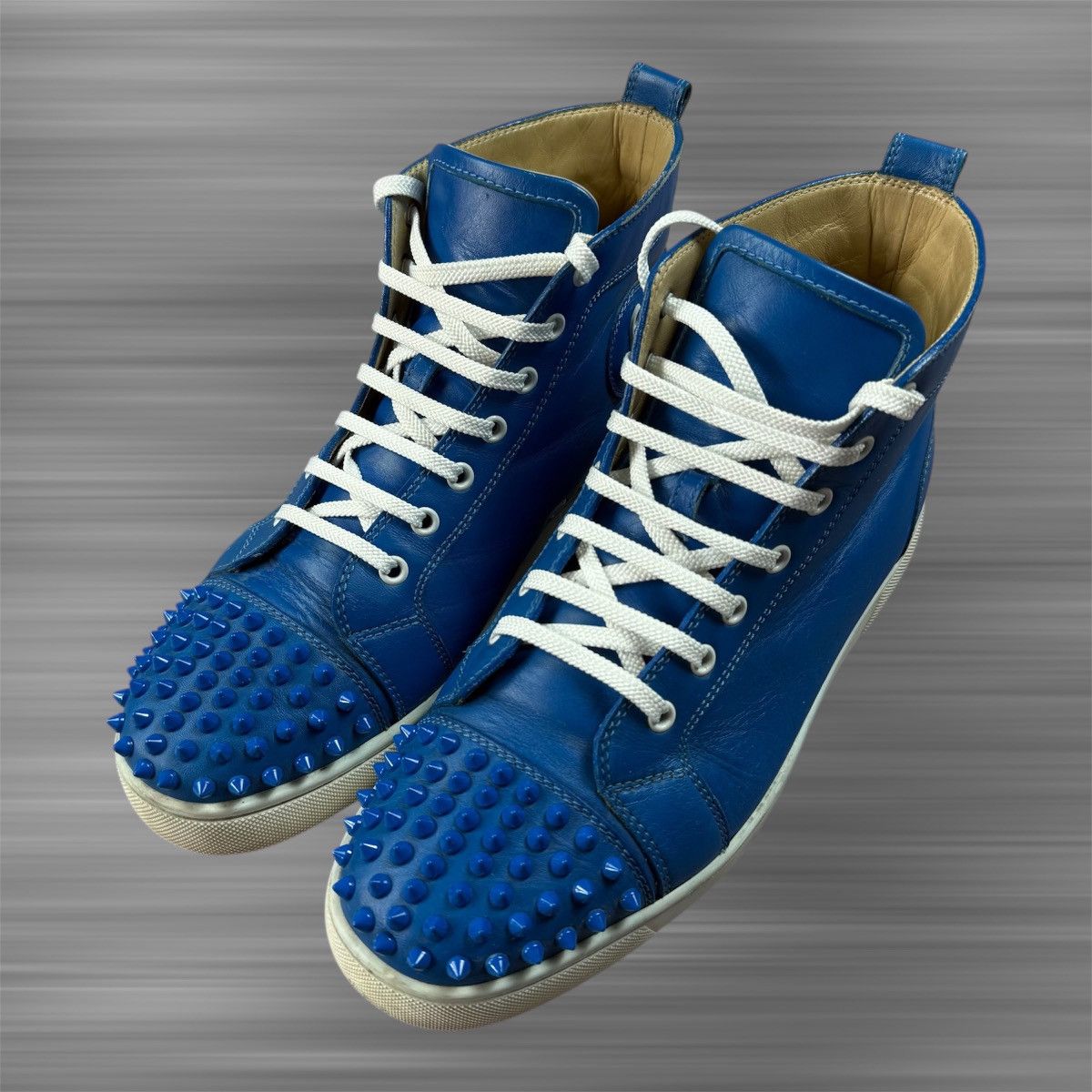 Christian Louboutin CHRISTIAN LOUBOUTIN High Top Spikes Orlato FLAT Shoes Size US 9.5 / EU 42-43 - 1 Thumbnail