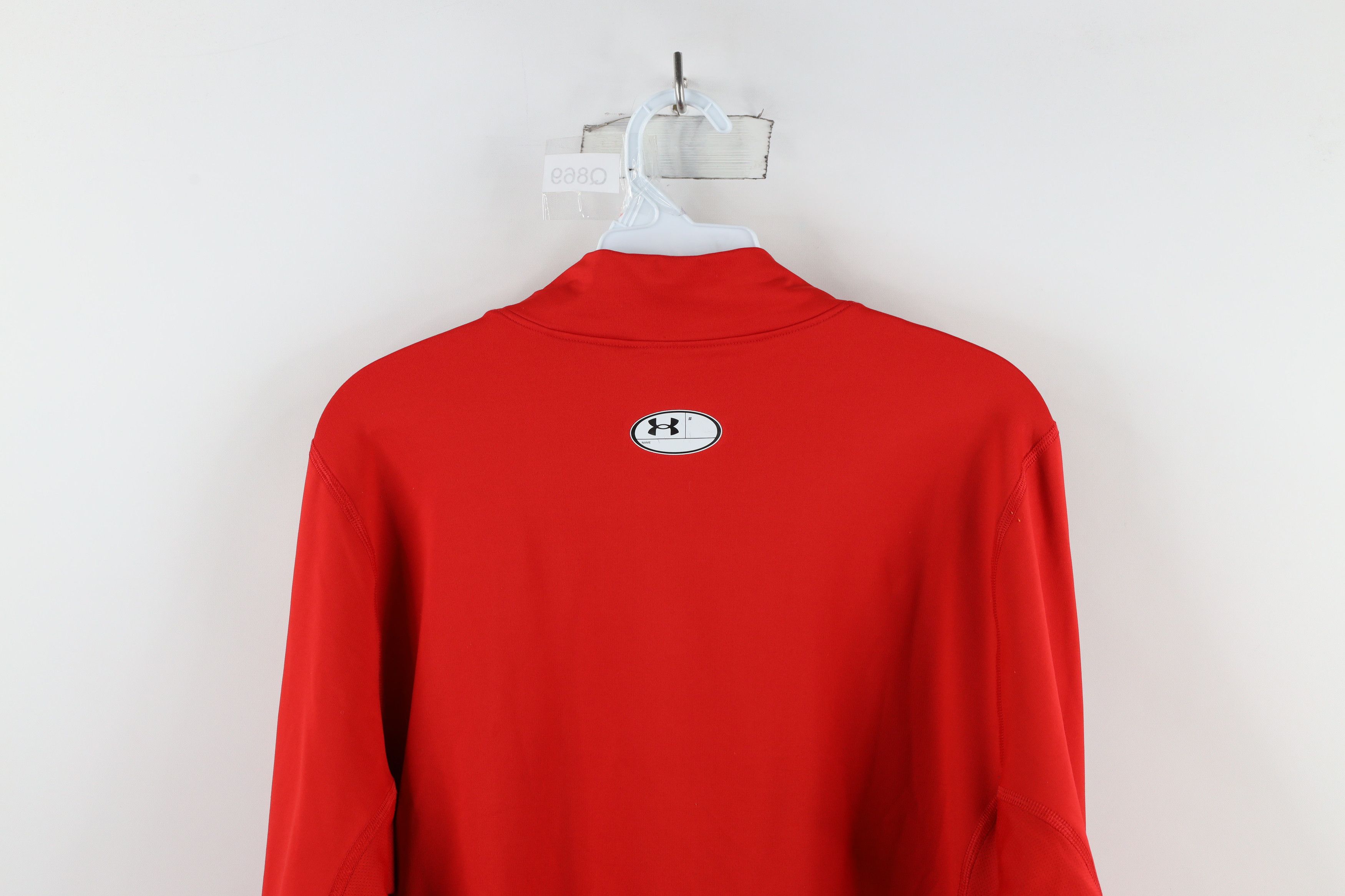 Under Armour × Vintage Under Armour Compression Mock Neck Long Sleeve T-Shirt Red Size US XXL / EU 58 / 5 - 11 Thumbnail