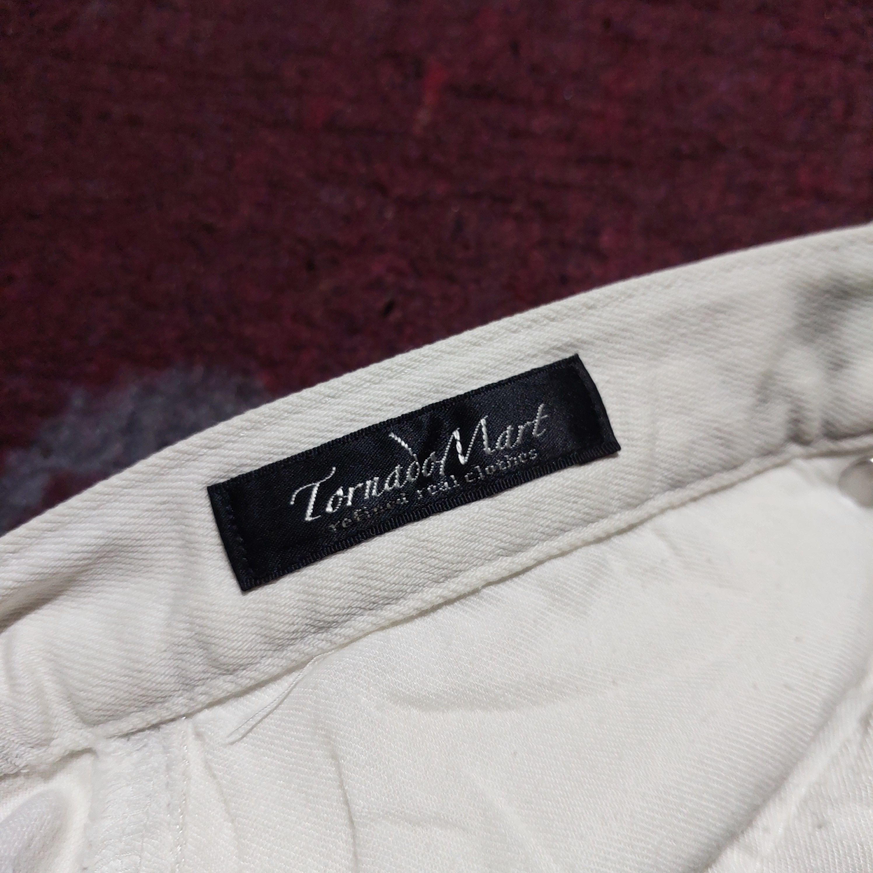 Tornado Mart Tornado Mart Japan distressed white denim pants Size US 30 / EU 46 - 9 Thumbnail