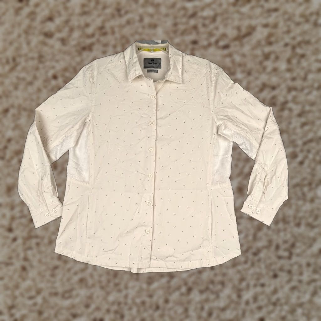 Vintage Wind River Shirt Women Large White No Fly Zone Long Sleeve Button Up Outdoor Size L / US 10 / IT 46 - 1 Thumbnail