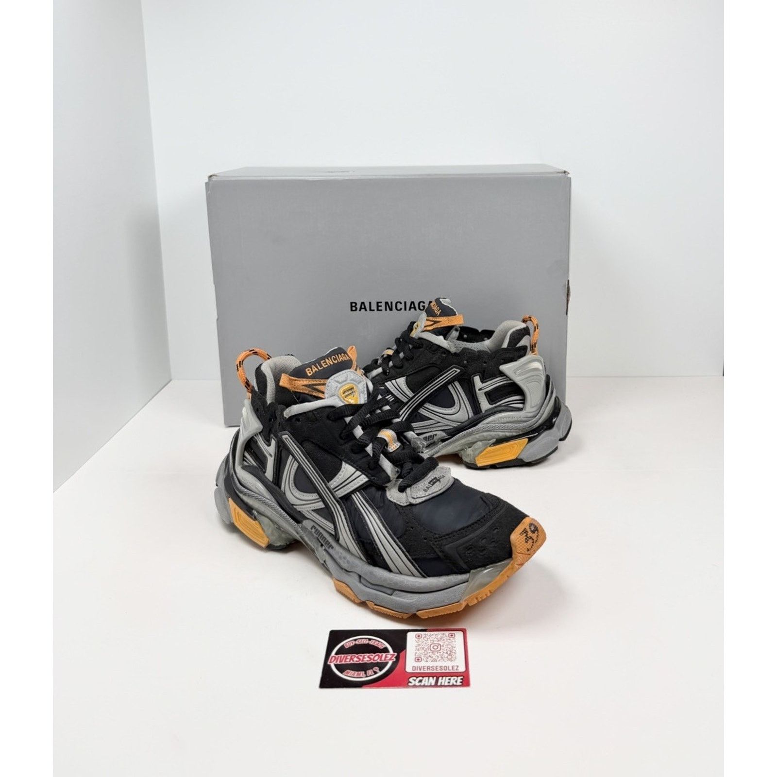 Balenciaga Size 39EU/6US - Balenciaga Runner Distressed Size US 6 / EU 39 - 1 Thumbnail