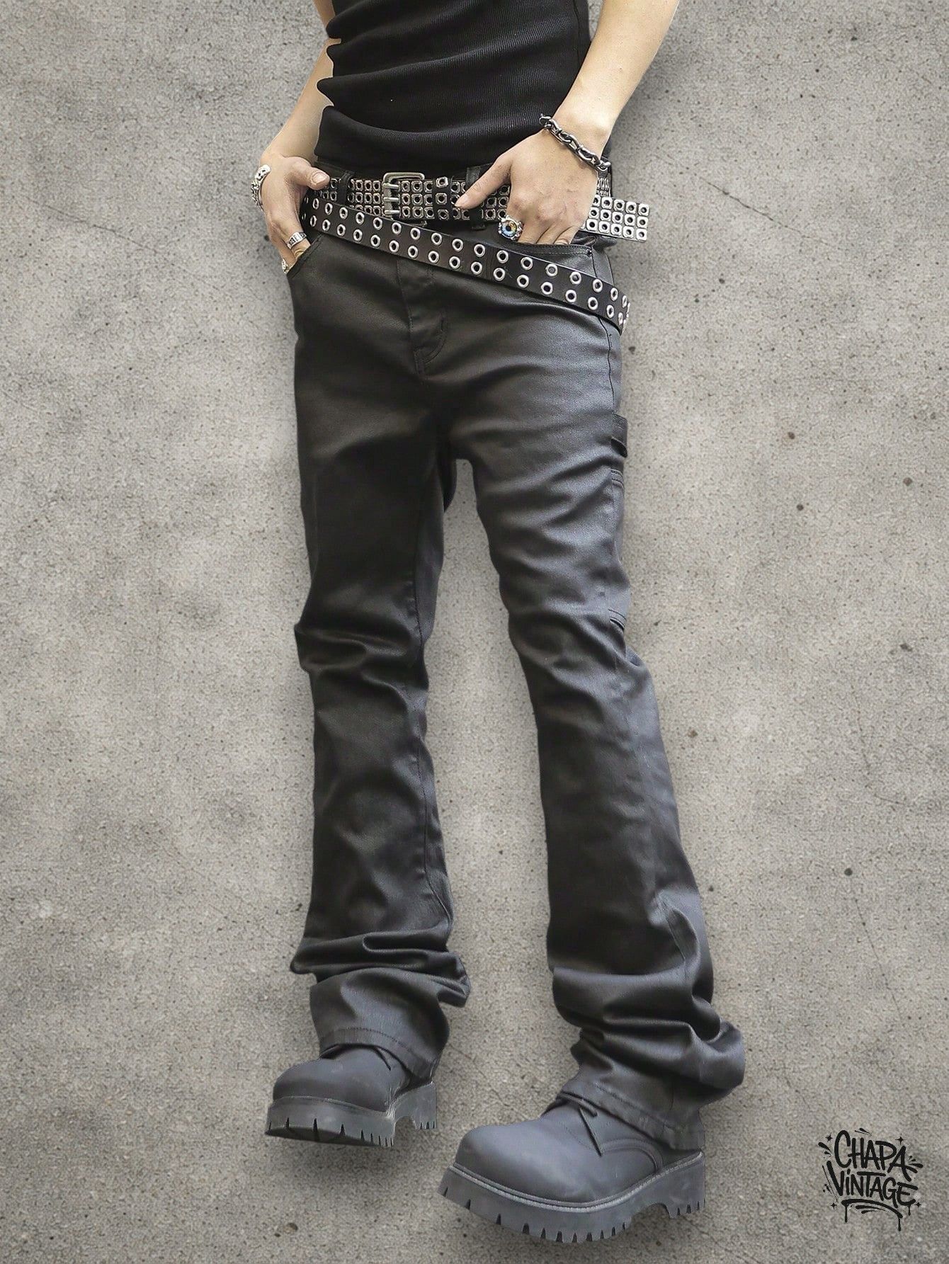 Vintage Opium slim goth pants Size US 32 / EU 48 - 1 Thumbnail