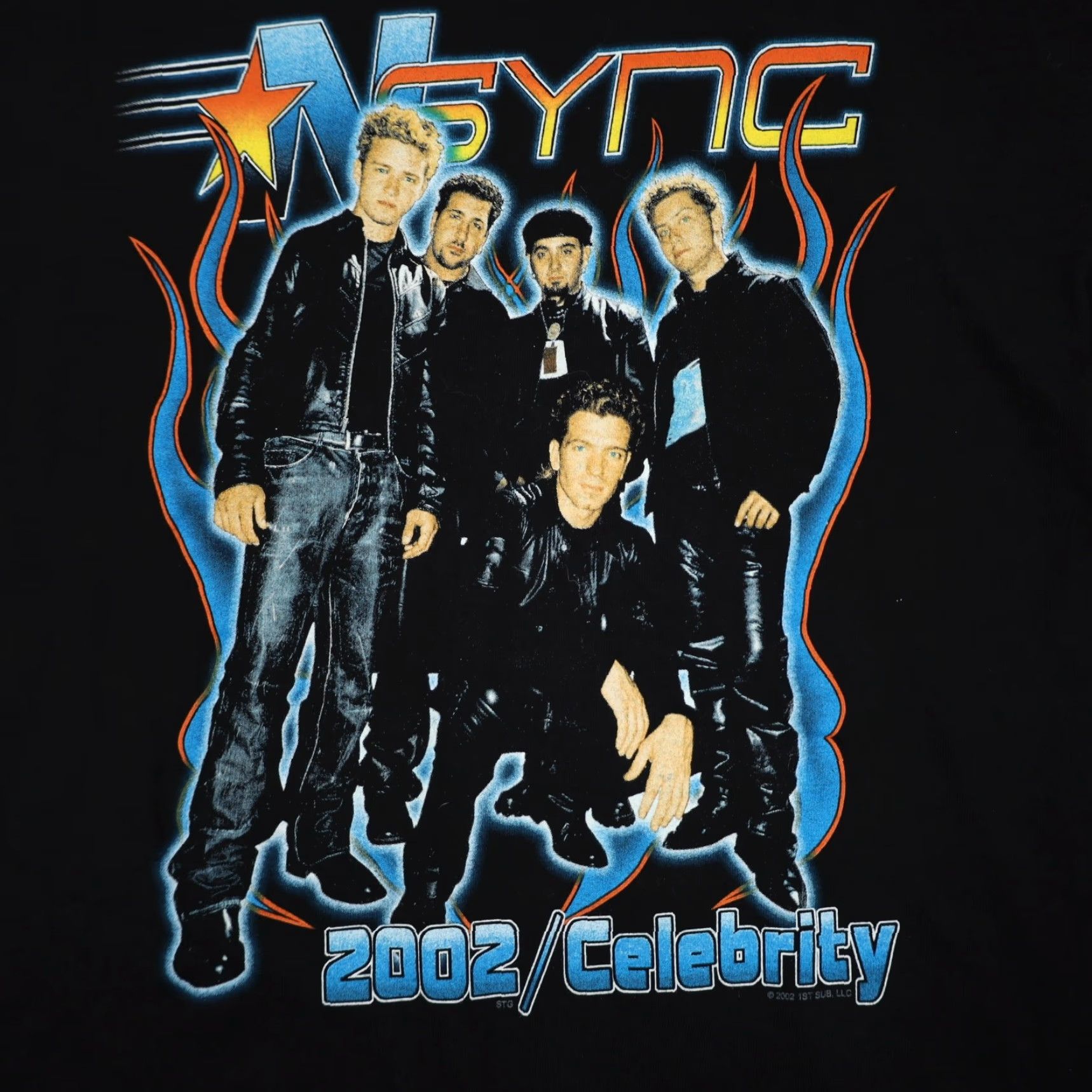 Vintage VINTAGE NSYNC 2002/Celebrity Tour Shirt Mens M Black T-Shirt Way off? Size US M / EU 48-50 / 2 - 3 Thumbnail
