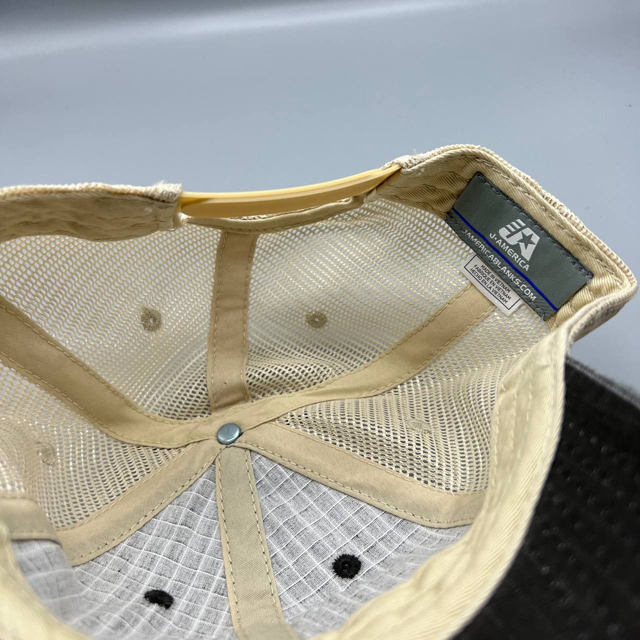 Other Violife Trucker Hat Men Black Beige J.America Snap Back Cap Size ONE SIZE - 3 Thumbnail