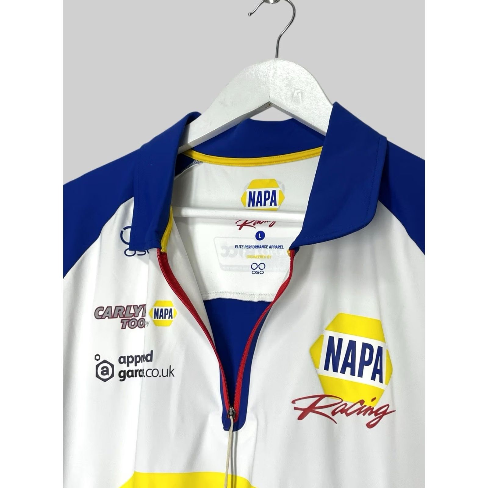 Vintage Napa Racing Team Polo 1/4 Zip T-Shirt NWT BTCC Men’s Size US L / EU 52-54 / 3 - 7 Thumbnail