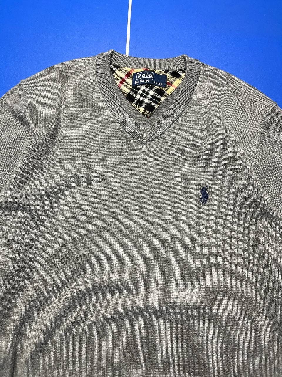Polo Ralph Lauren Polo Ralph Lauren V-Neck Sweater (Grey) Size US M / EU 48-50 / 2 - 4 Thumbnail