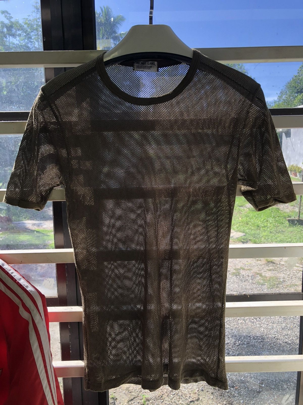 Helmut Lang × Vintage Vintage Helmut Lang mesh stretchy Tshirt Size US M / EU 48-50 / 2 - 11 Thumbnail