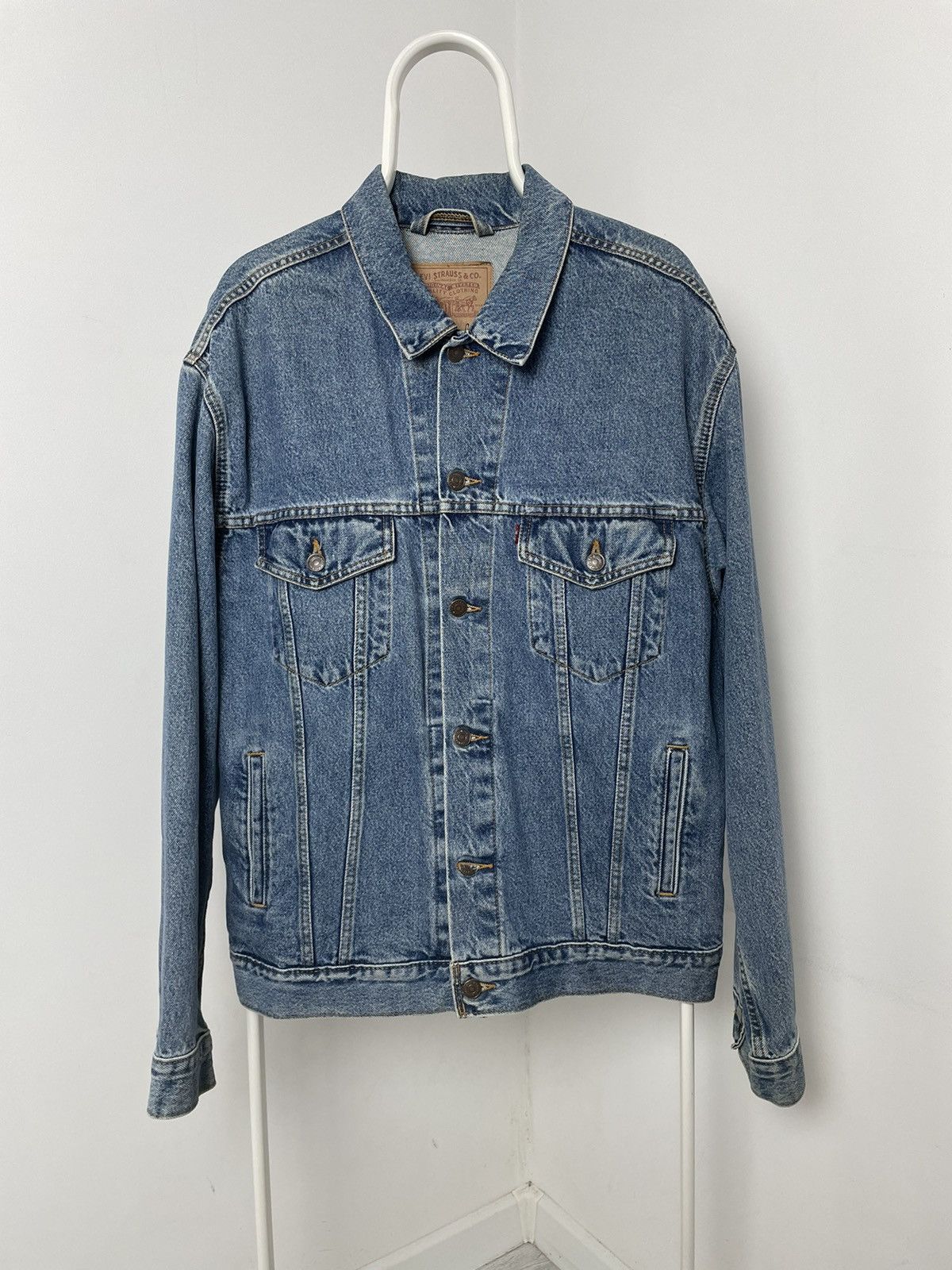 Levi's Vintage Levi’s 90s Denim Jacket Rare Made In USA Size US L / EU 52-54 / 3 - 1 Thumbnail