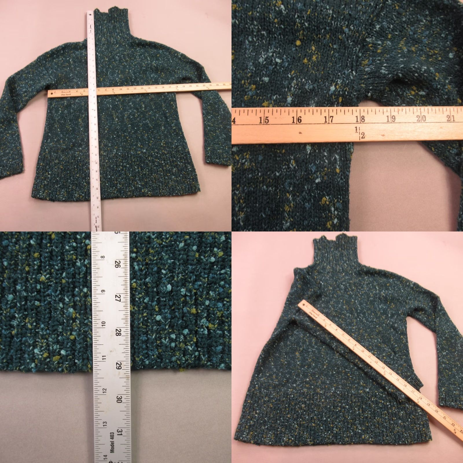 J. Jill J Jill Sweater Womens XS Long Sleeve Pullover High Neck Outdoors Green Size XS / US 0-2 / IT 36-38 - 8 Thumbnail