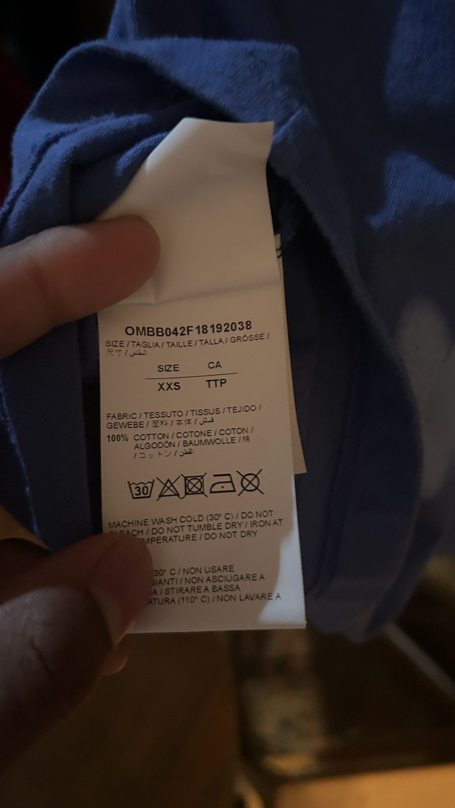 Off-White Off-White Off-White Blurred Off Print T- Shirt Detail Hoodie Size US XXS / EU 40 - 8 Thumbnail
