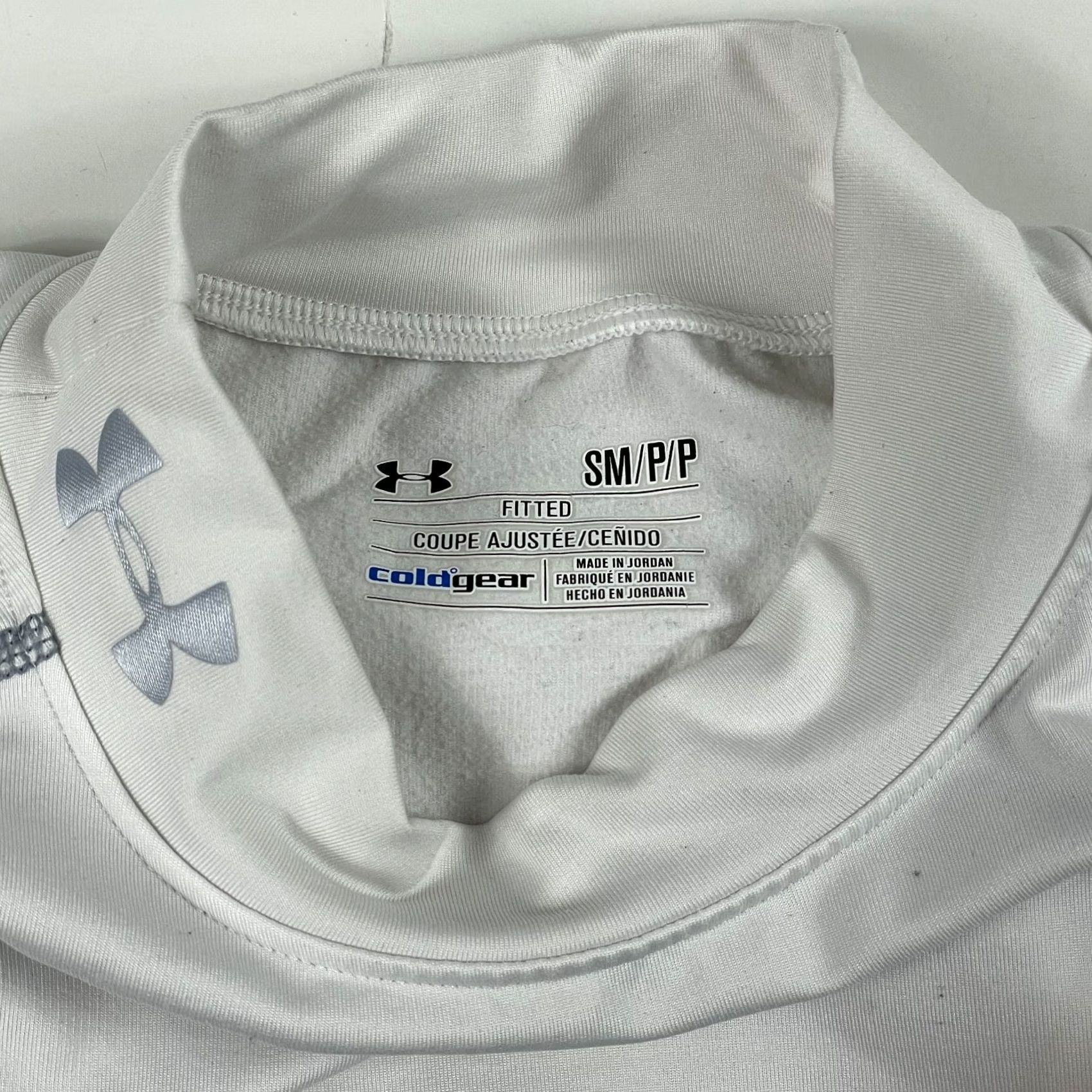 Under Armour Under armour Shirt Mens S White Small ColdGear Compression Mock Baselayer Workout Size US S / EU 44-46 / 1 - 7 Thumbnail