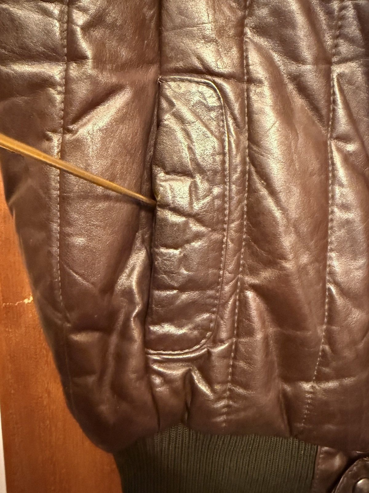 Other Gabrielle of NY Men’s VINTAGE Chocolate Brown Leather Vest Size US XL / EU 56 / 4 - 7 Thumbnail